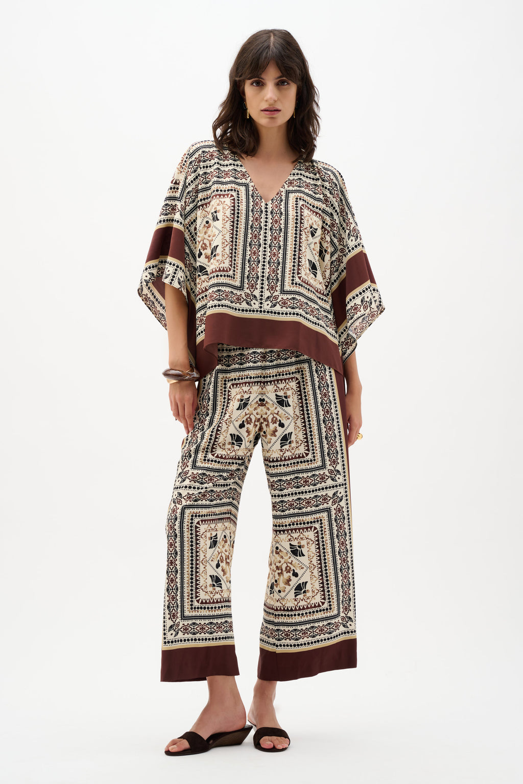 Joseph Ribkoff Georgette Printed Poncho Top 262260