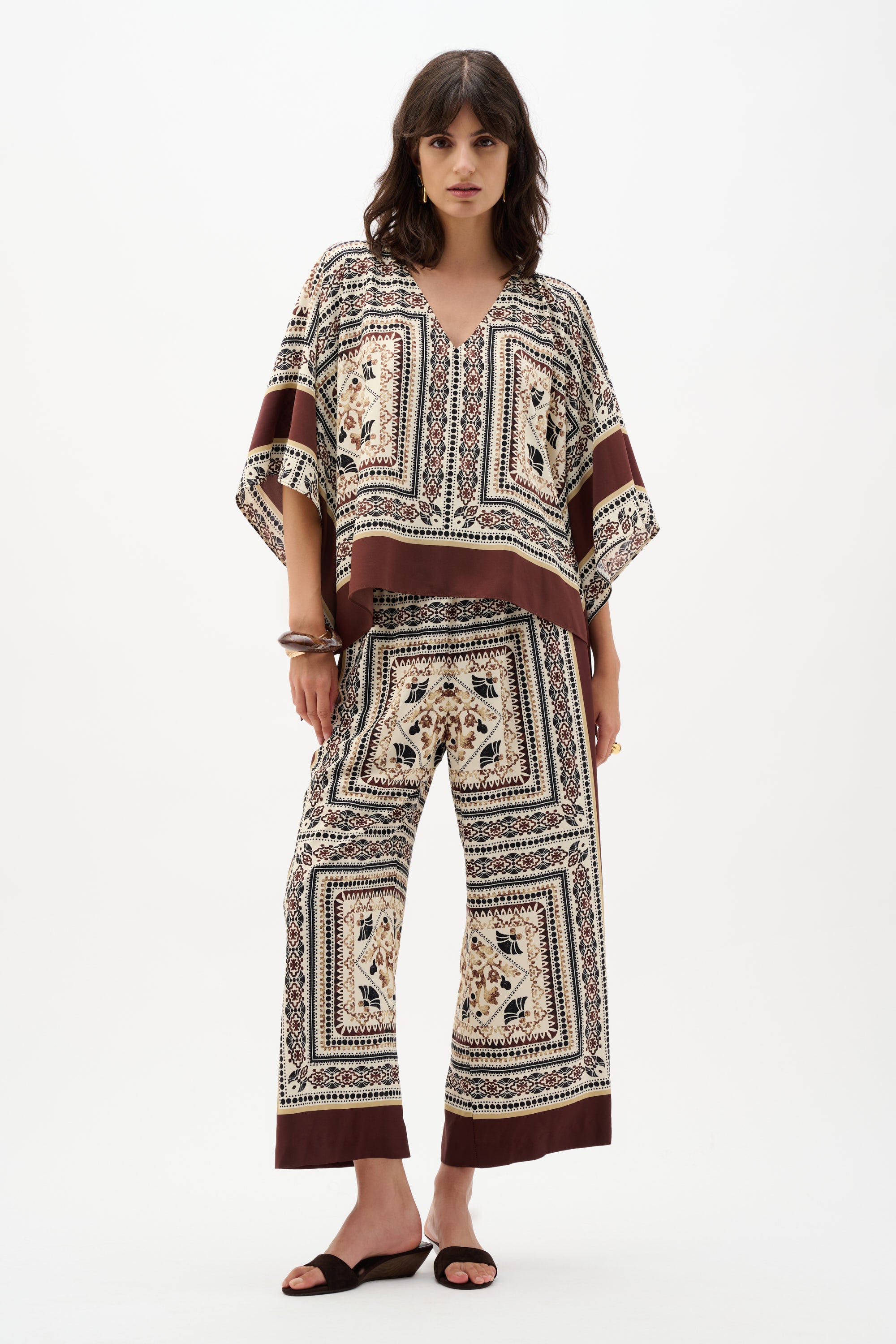 Joseph Ribkoff Georgette Printed Poncho Top 262260