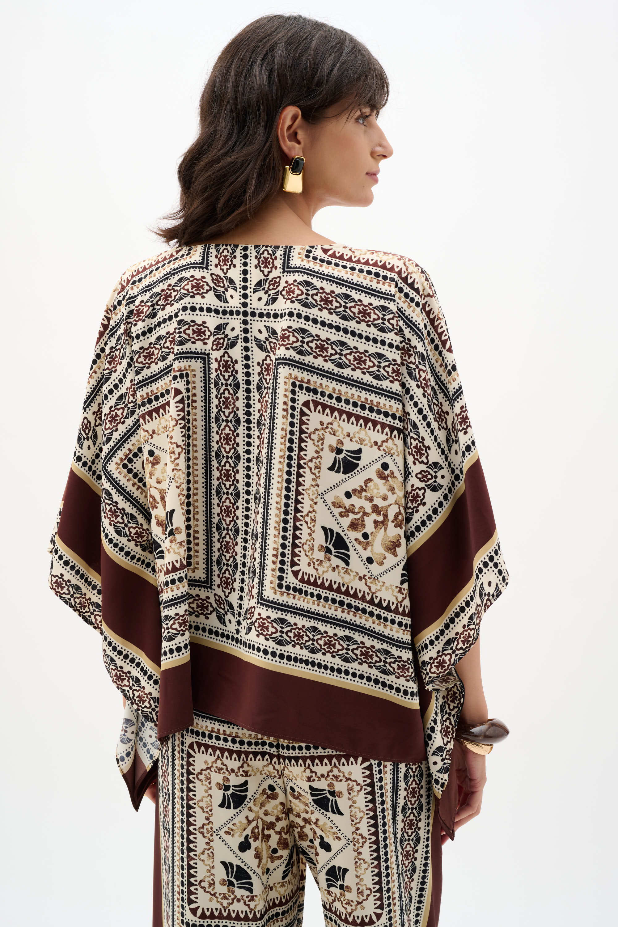 Joseph Ribkoff Georgette Printed Poncho Top 262260