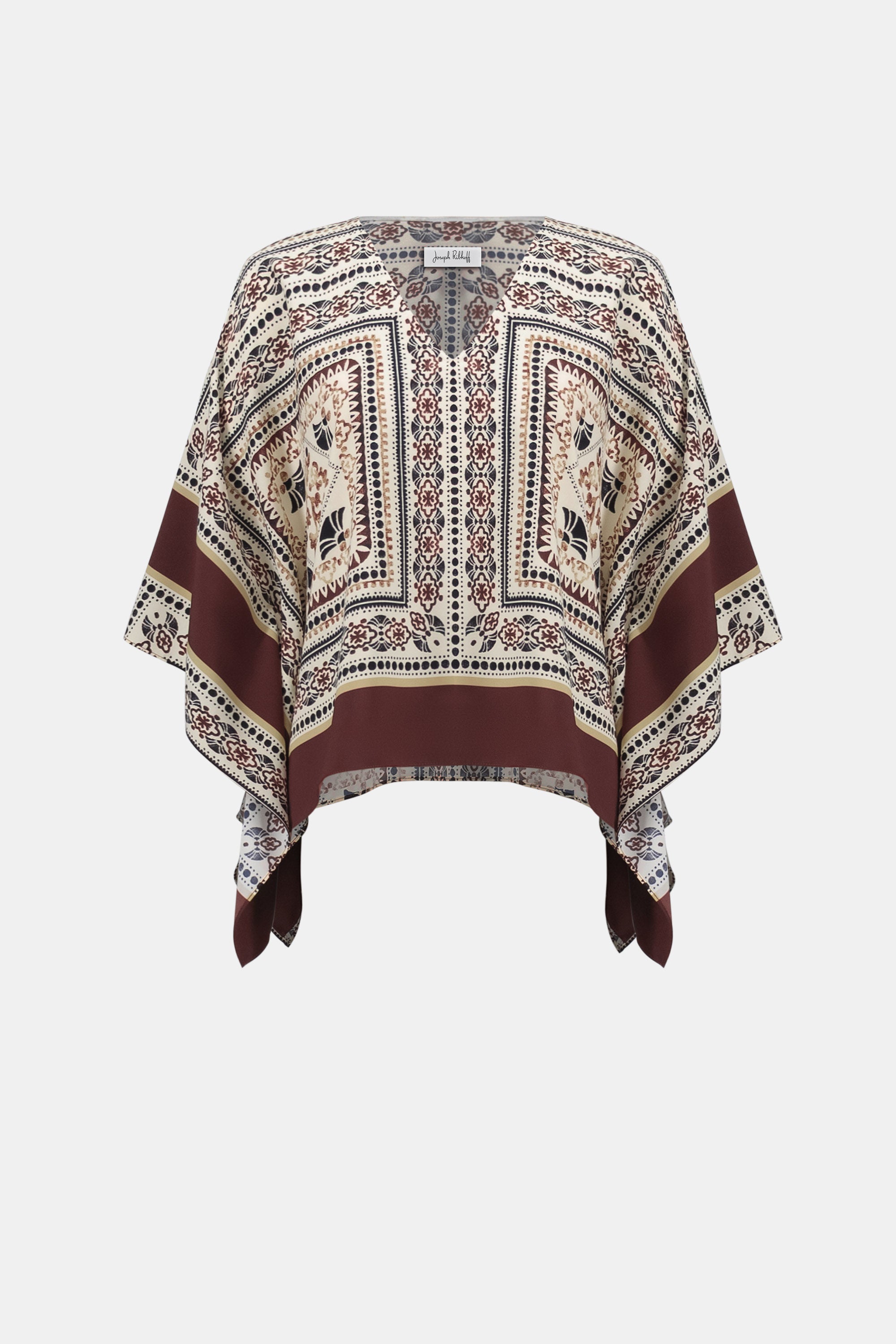 Joseph Ribkoff Georgette Printed Poncho Top 262260