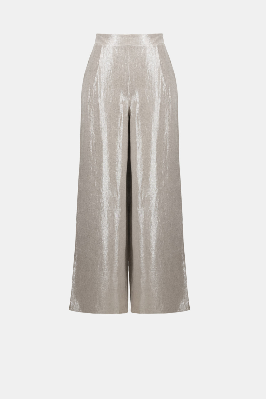 Joseph Ribkoff Foiled Linen Pull-On Wide Leg Pants 262947