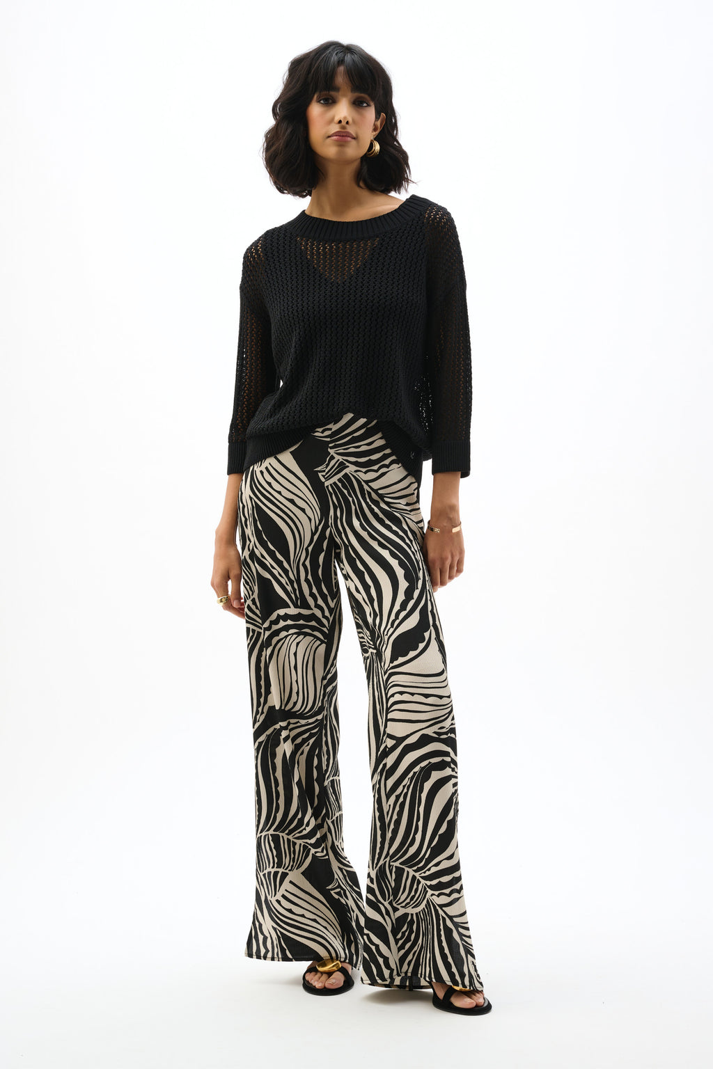 Joseph Ribkoff Acrylic Blend Open Stitch Sweater 262976