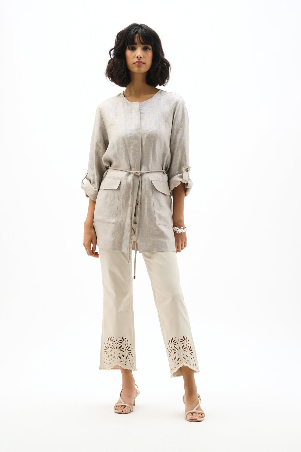 Joseph Ribkoff Foiled Linen Jacket 262979