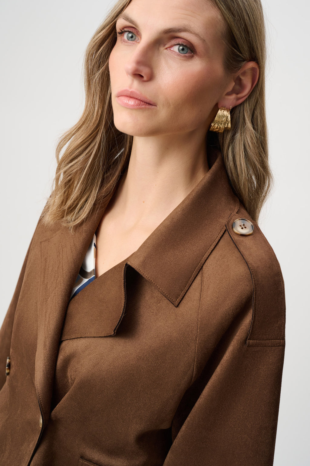 Joseph Ribkoff Scuba Suede Boxy Jacket 263000