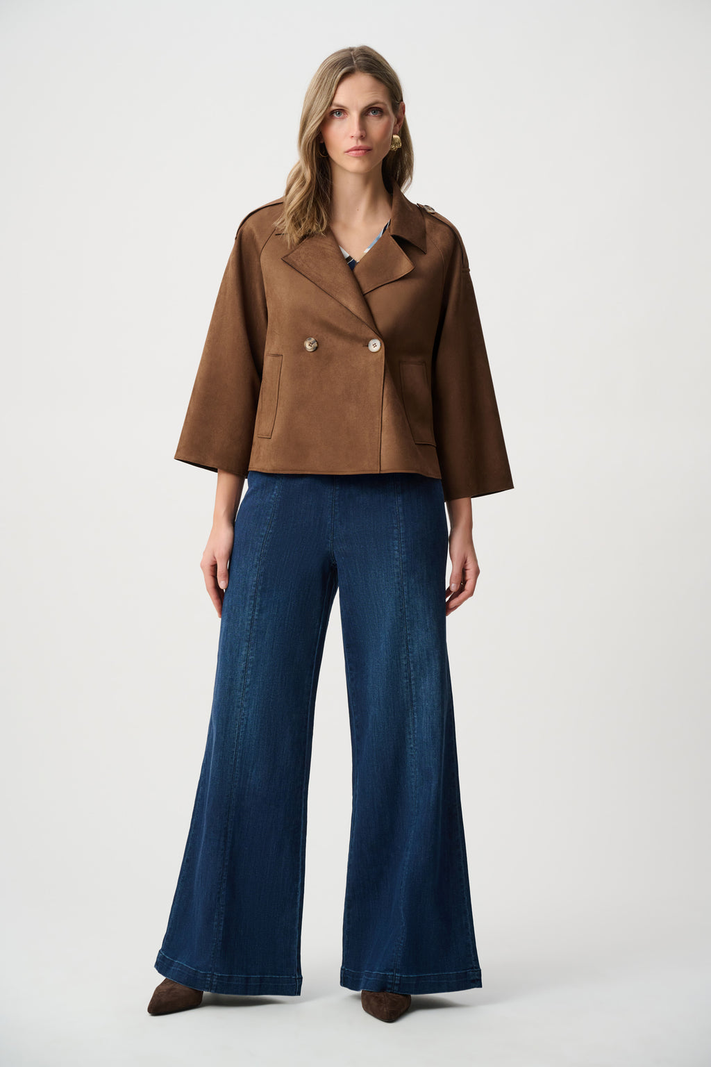 Joseph Ribkoff Scuba Suede Boxy Jacket 263000