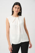 Joseph Ribkoff Recycled Satin Straight Sleeveless Top 263168