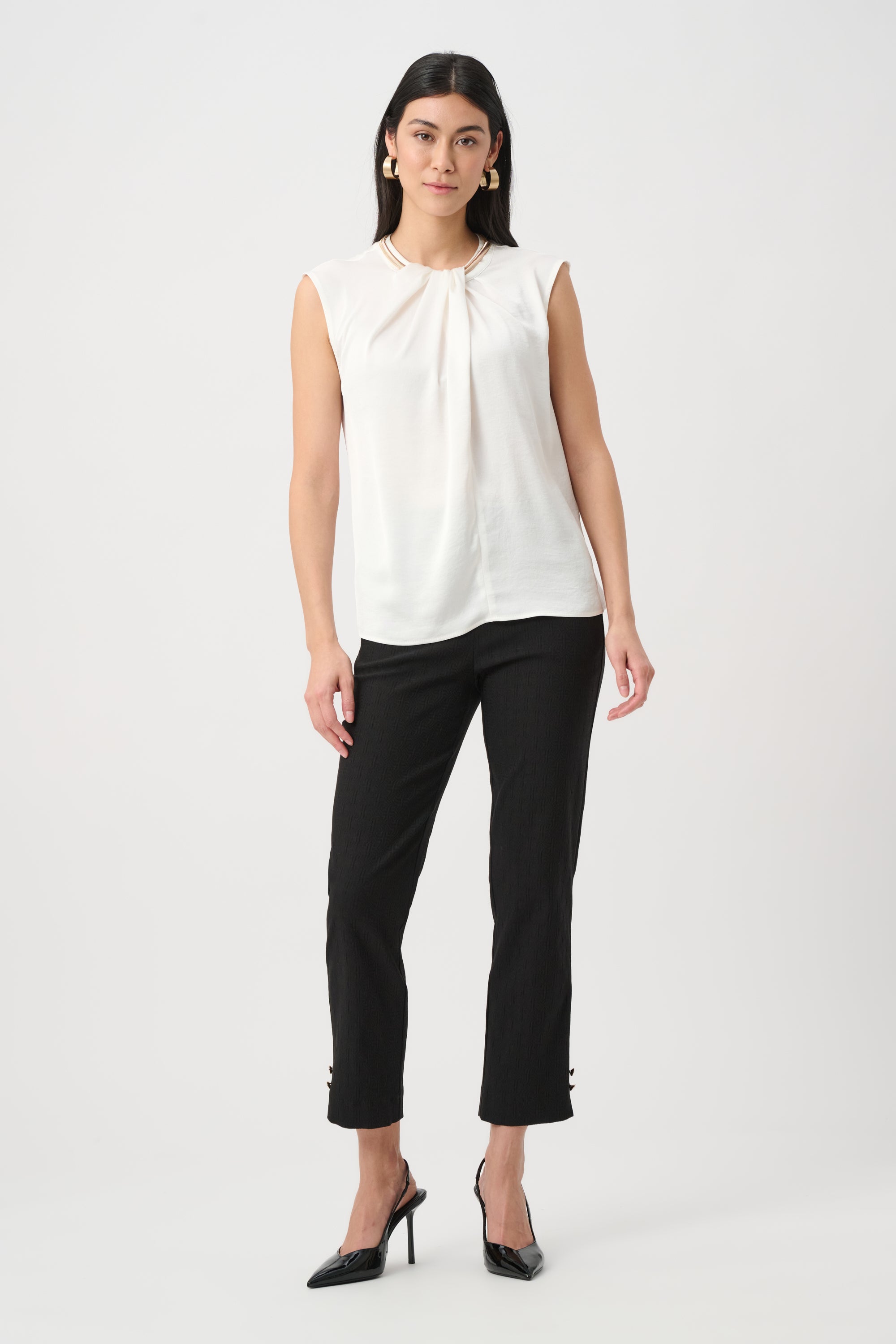 Joseph Ribkoff Recycled Satin Straight Sleeveless Top 263168