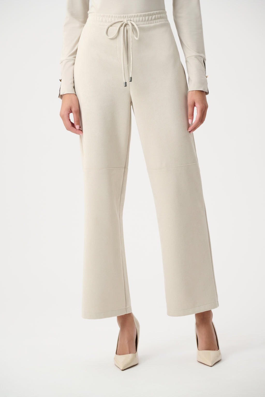 Joseph Ribkoff Scuba Suede Wide Leg Pull-On Pants 263191