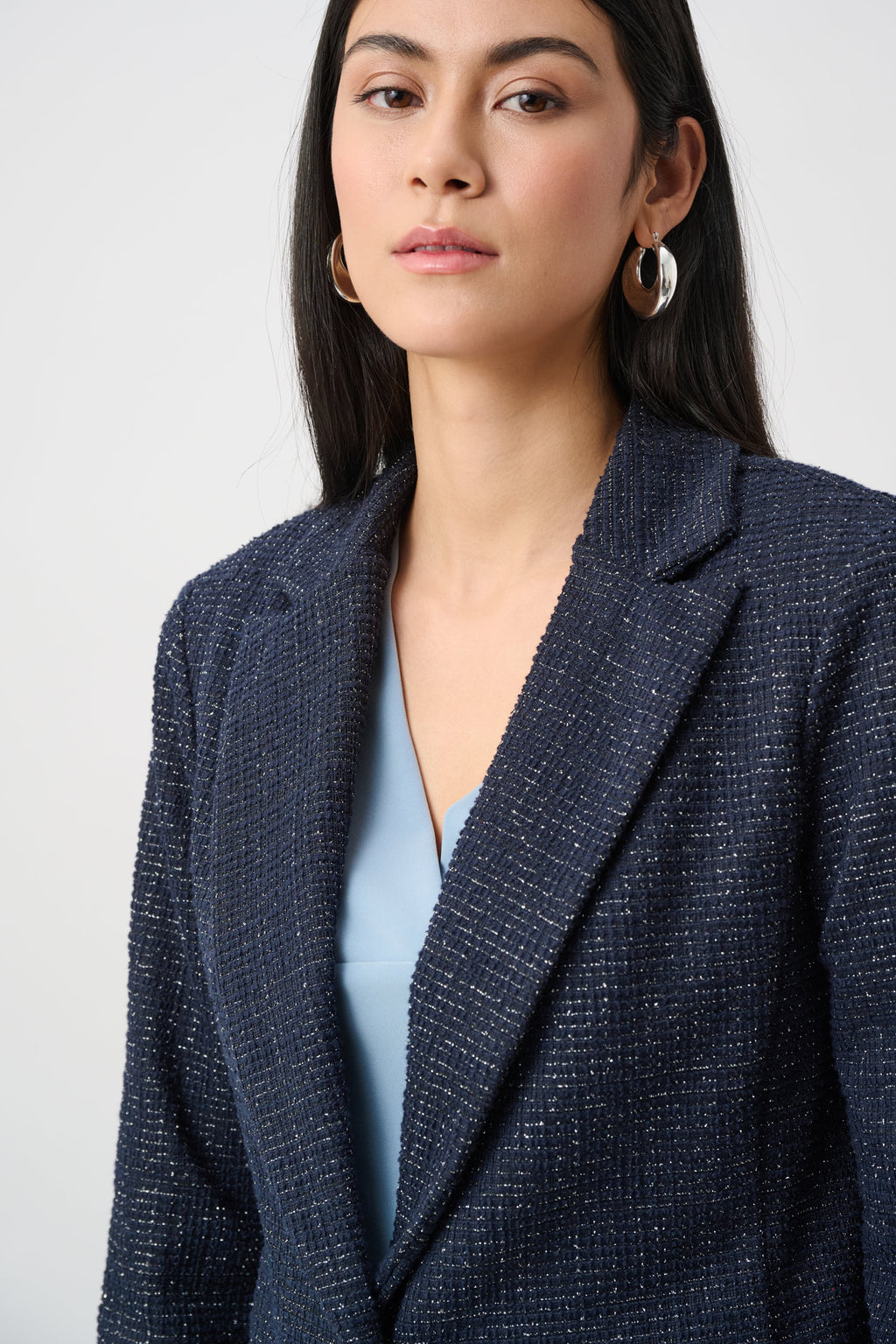 Joseph Ribkoff Lurex Boucle Fitted Blazer 263214