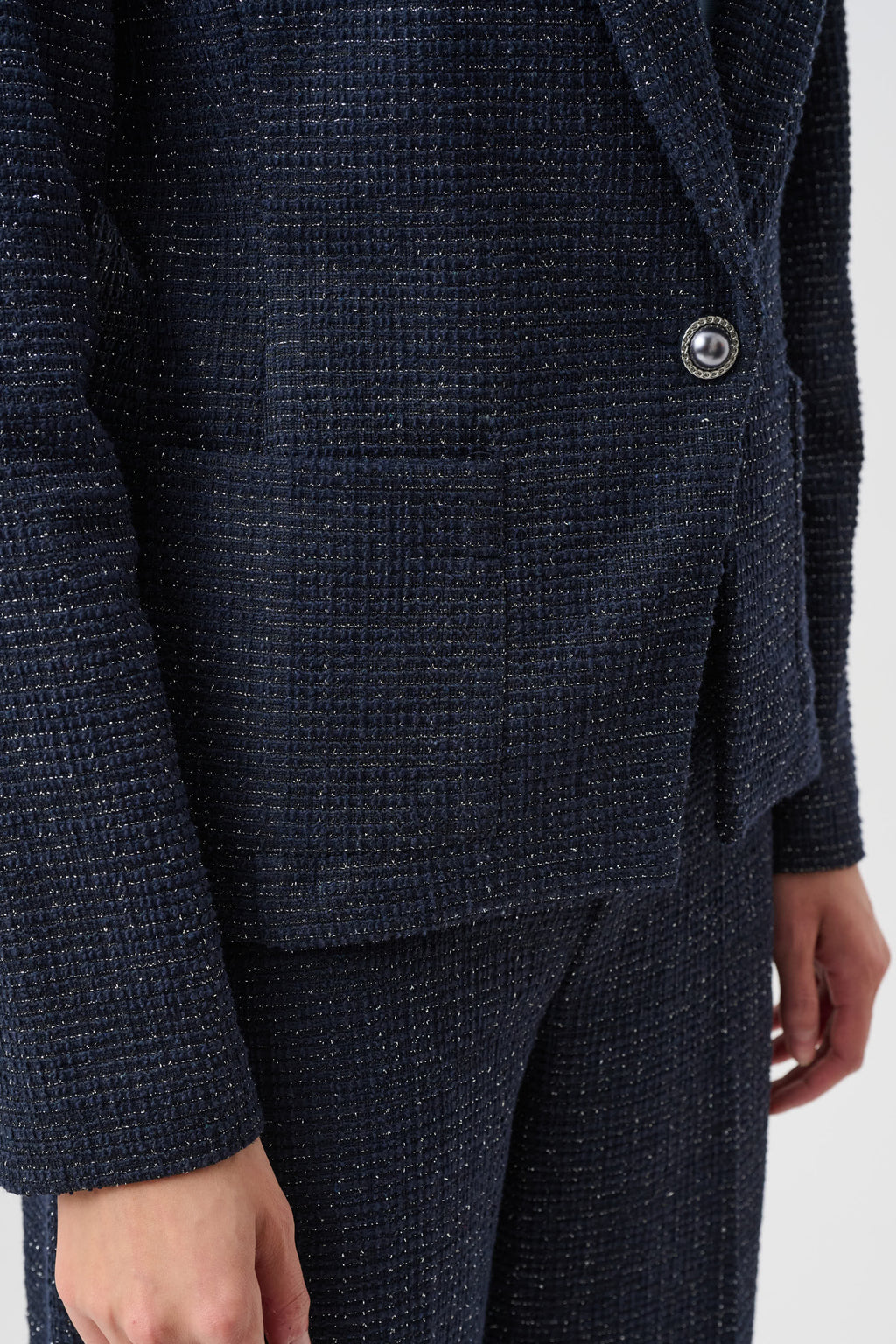 Joseph Ribkoff Lurex Boucle Fitted Blazer 263214