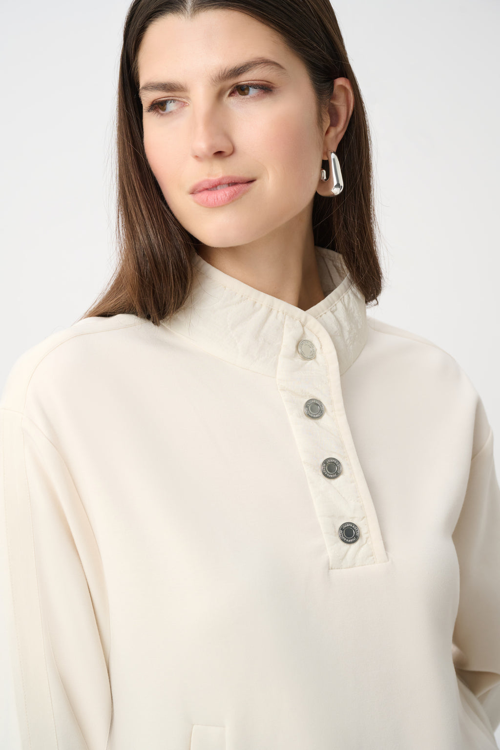 Joseph Ribkoff Scuba Jersey Funnel-Neck Jacket 263625