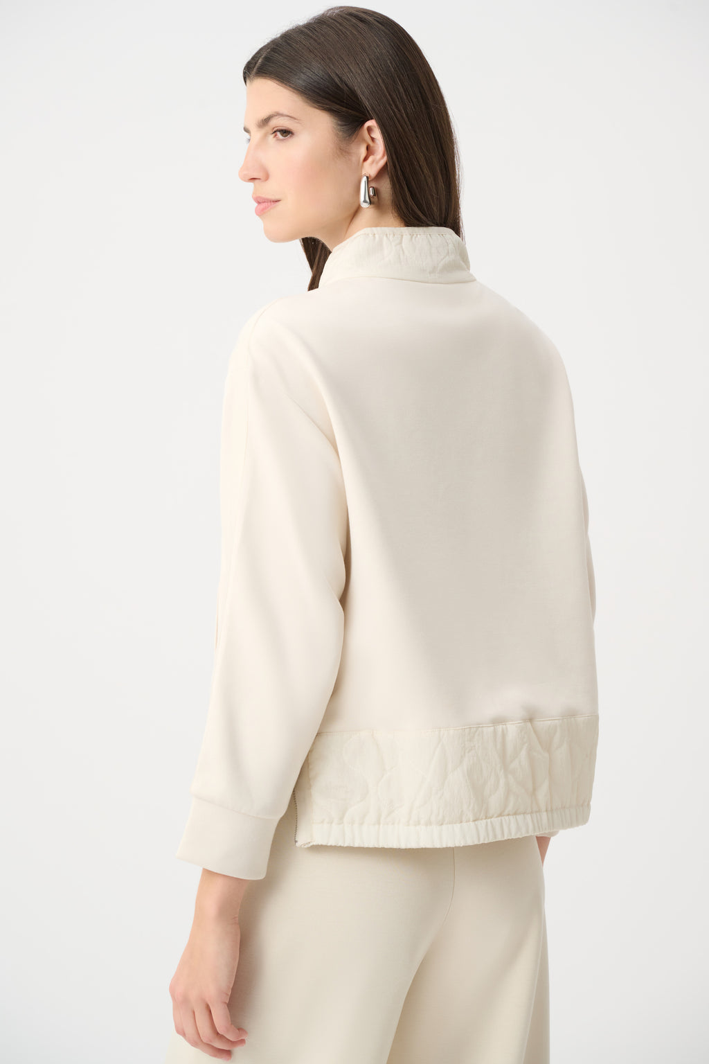 Joseph Ribkoff Scuba Jersey Funnel-Neck Jacket 263625