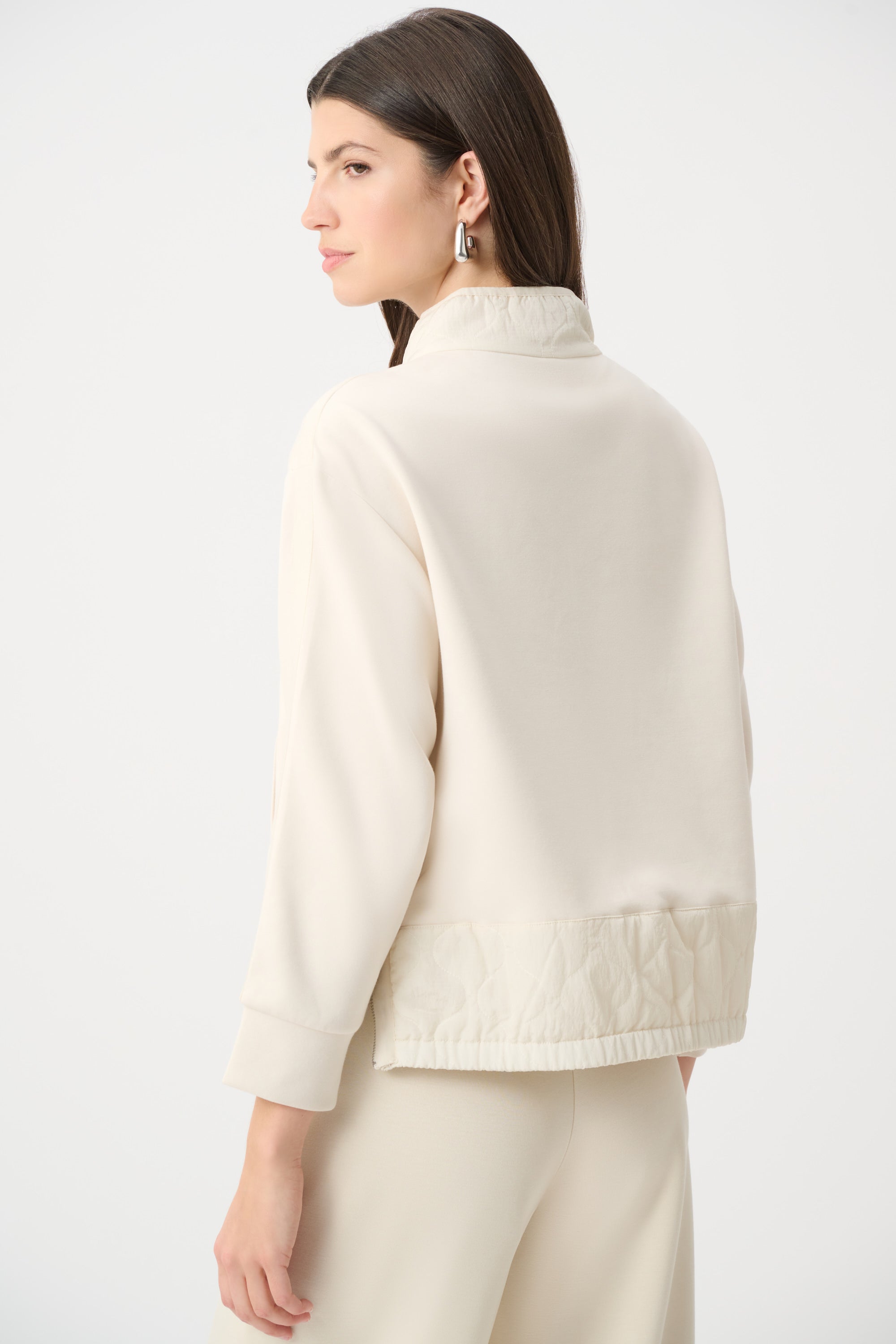 Joseph Ribkoff Scuba Jersey Funnel-Neck Jacket 263625