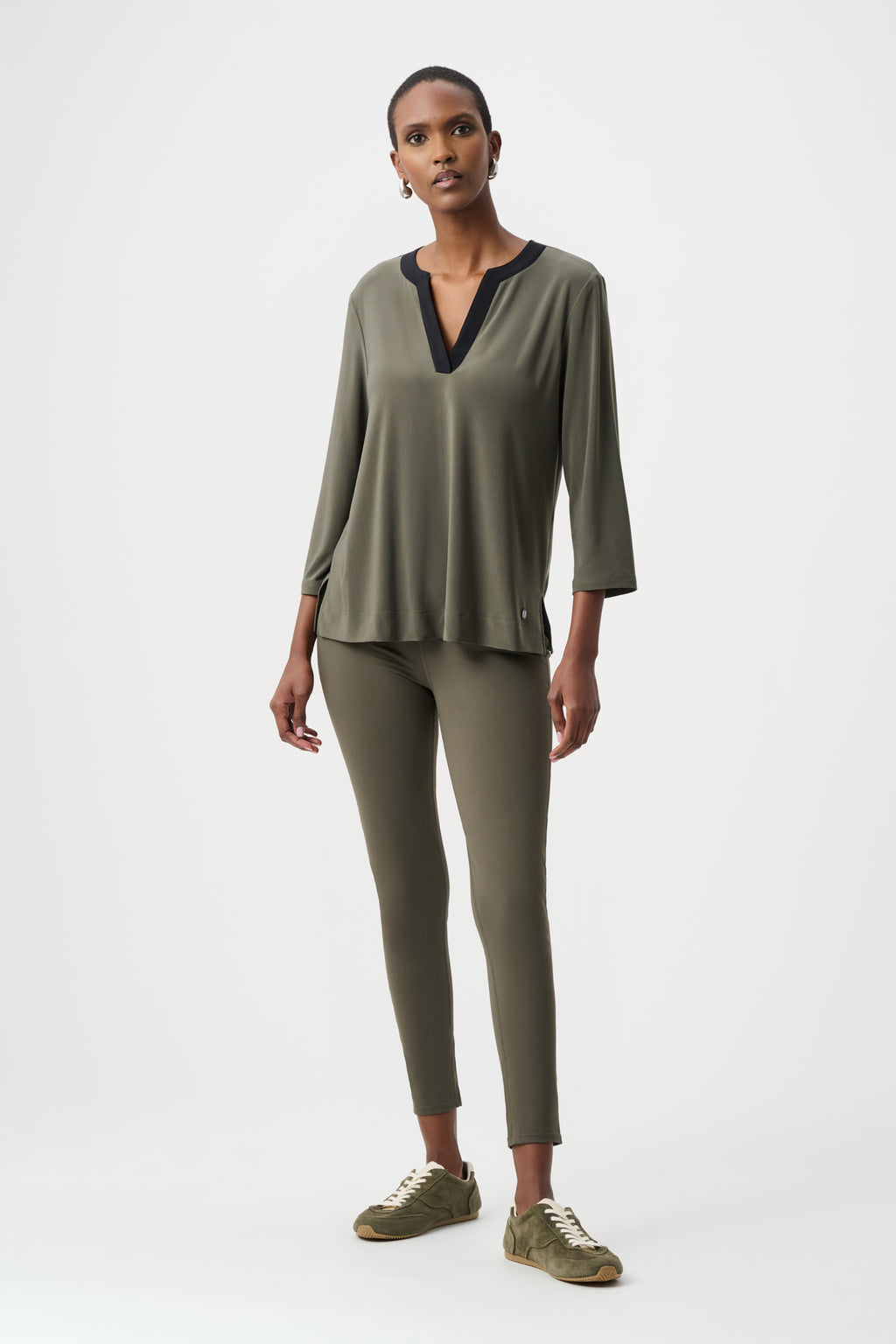 Joseph Ribkoff Color Block Straight Top 263629
