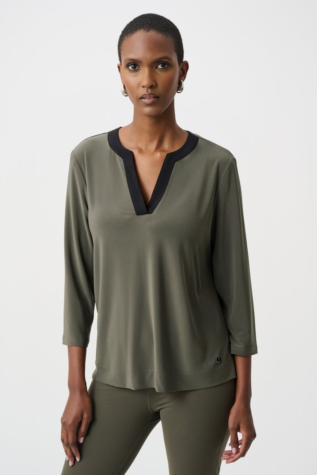 Joseph Ribkoff Color Block Straight Top 263629