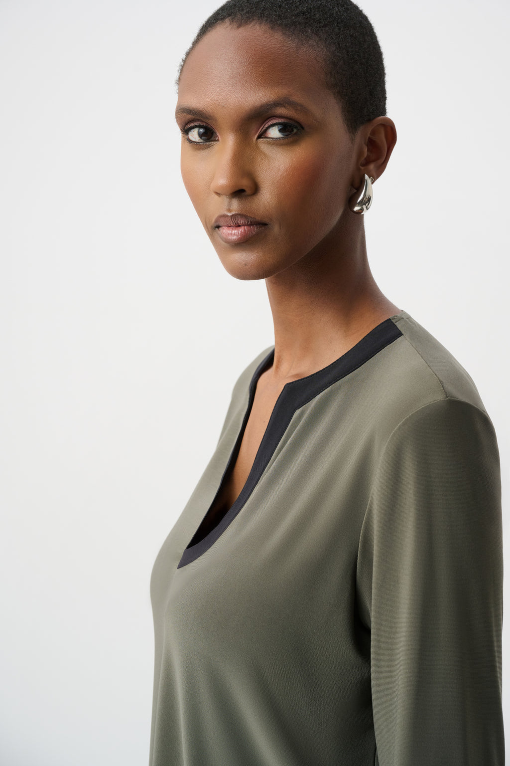 Joseph Ribkoff Color Block Straight Top 263629