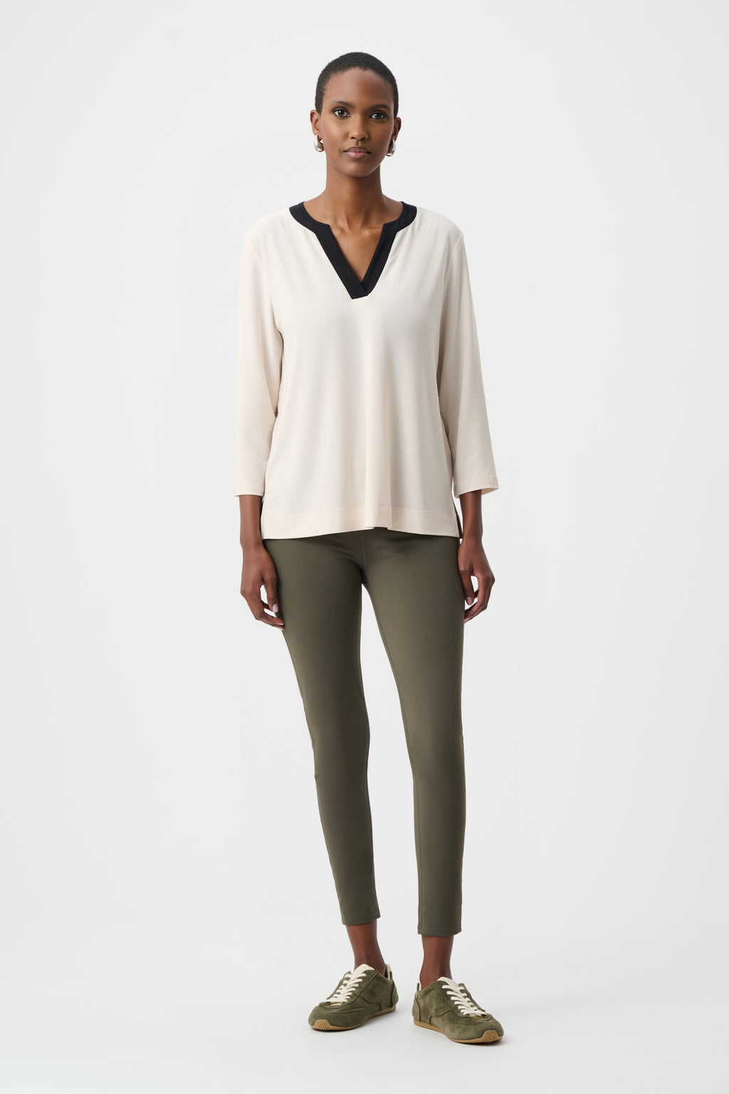 Joseph Ribkoff Color Block Straight Top 263629