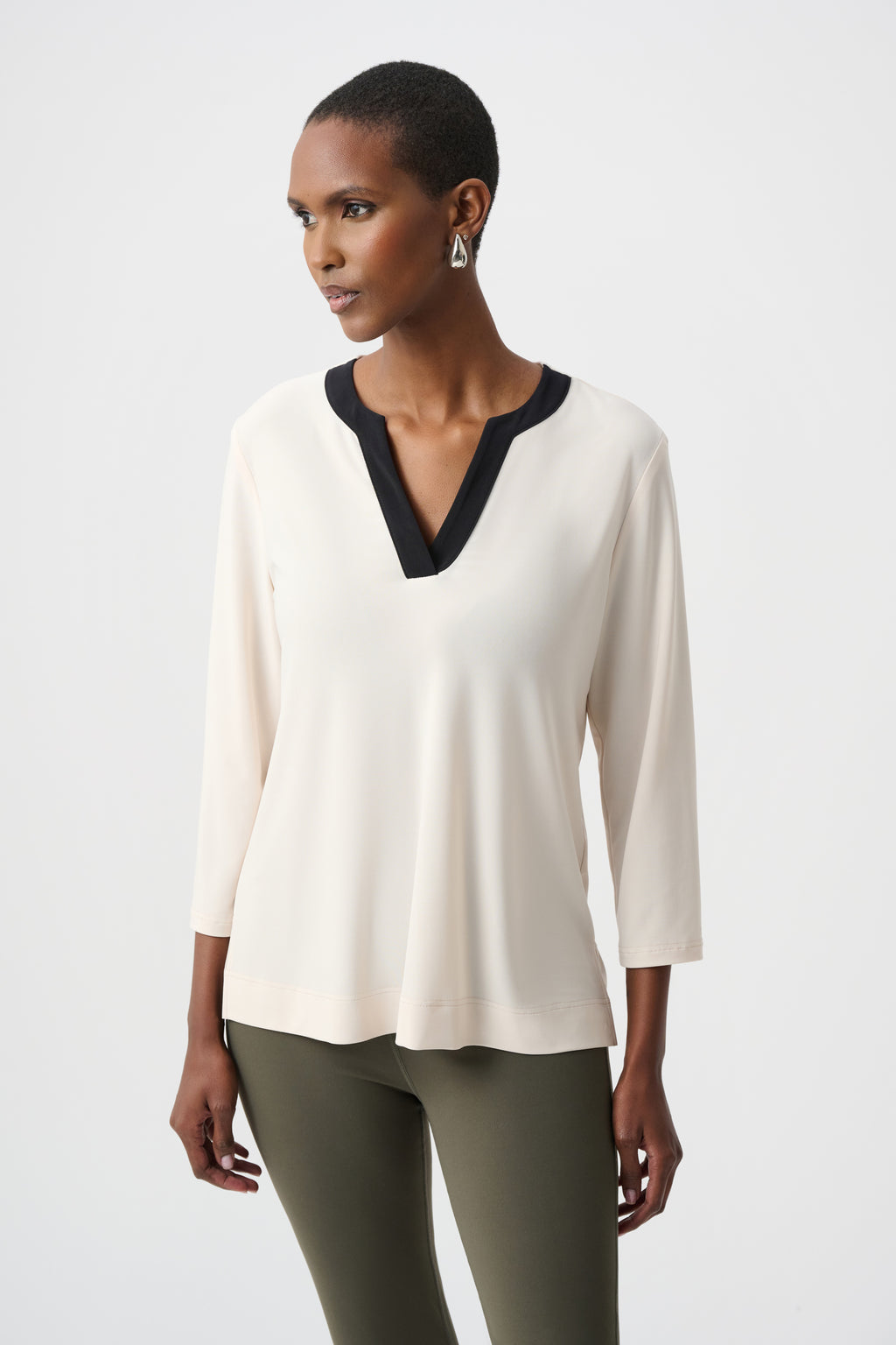 Joseph Ribkoff Color Block Straight Top 263629