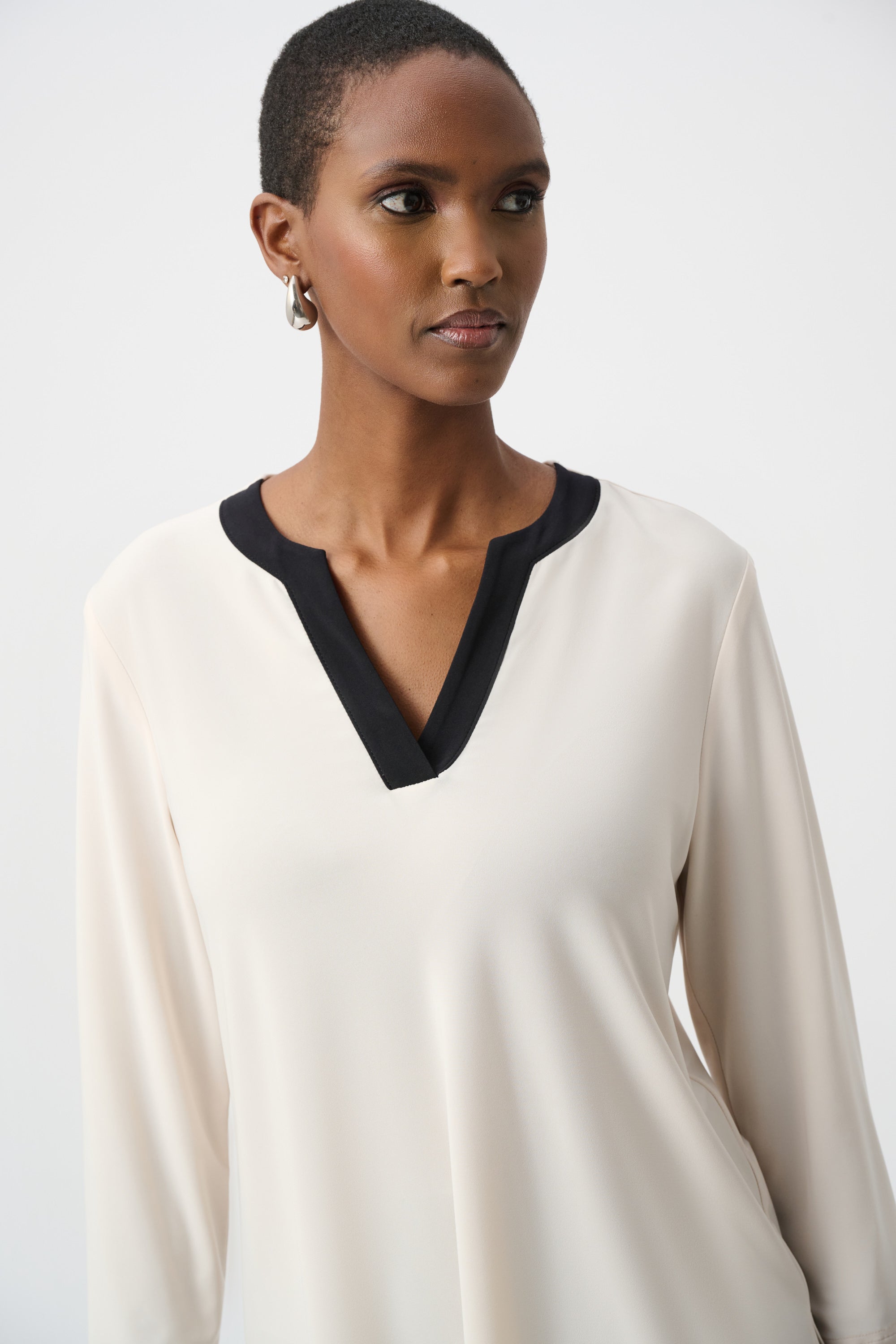 Joseph Ribkoff Color Block Straight Top 263629