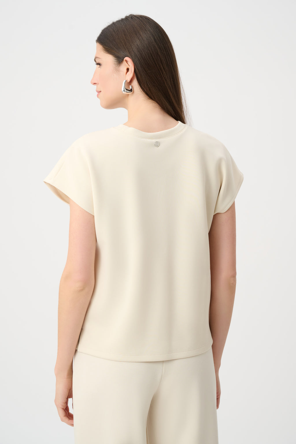 Joseph Ribkoff Scuba Jersey Crewneck Boxy Top 263636