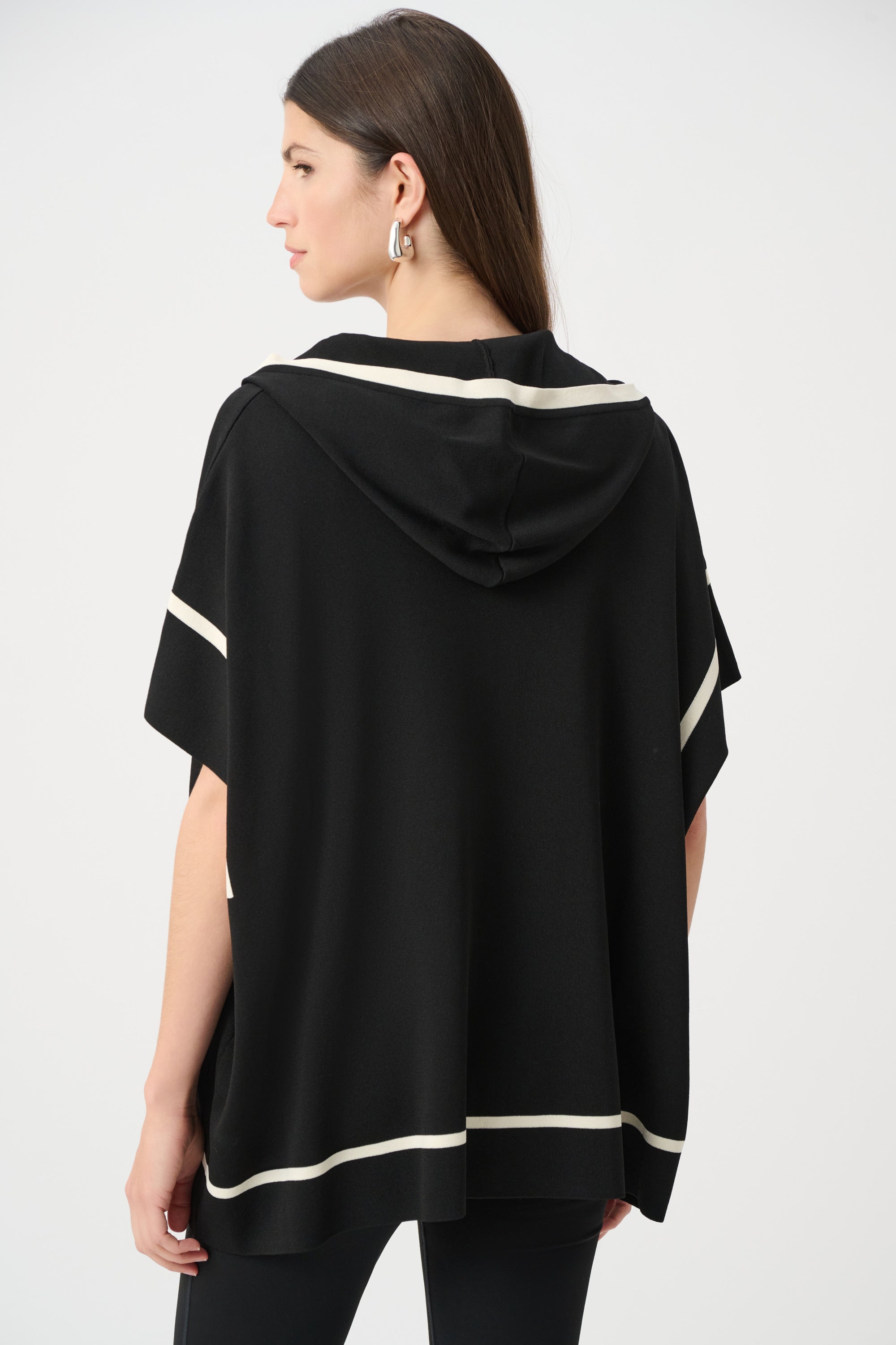 Joseph Ribkoff Dry Viscose Hooded Boxy Jacket 263639