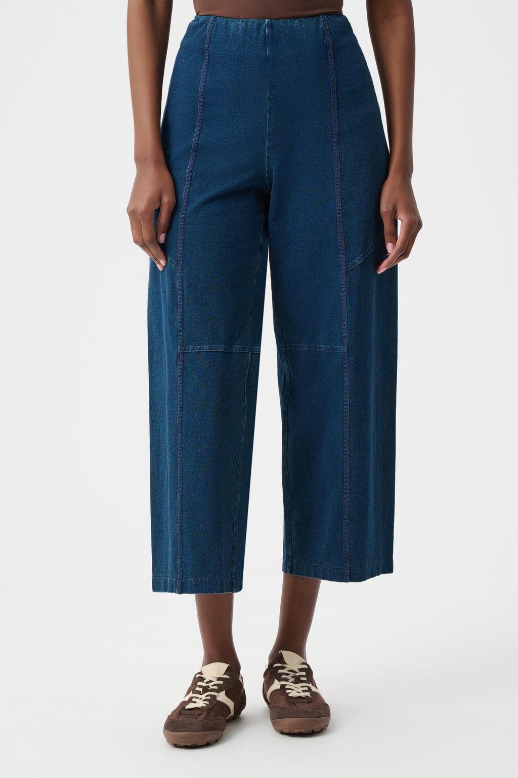 Joseph Ribkoff Knit Denim Culotte Pull-On Pants 263642