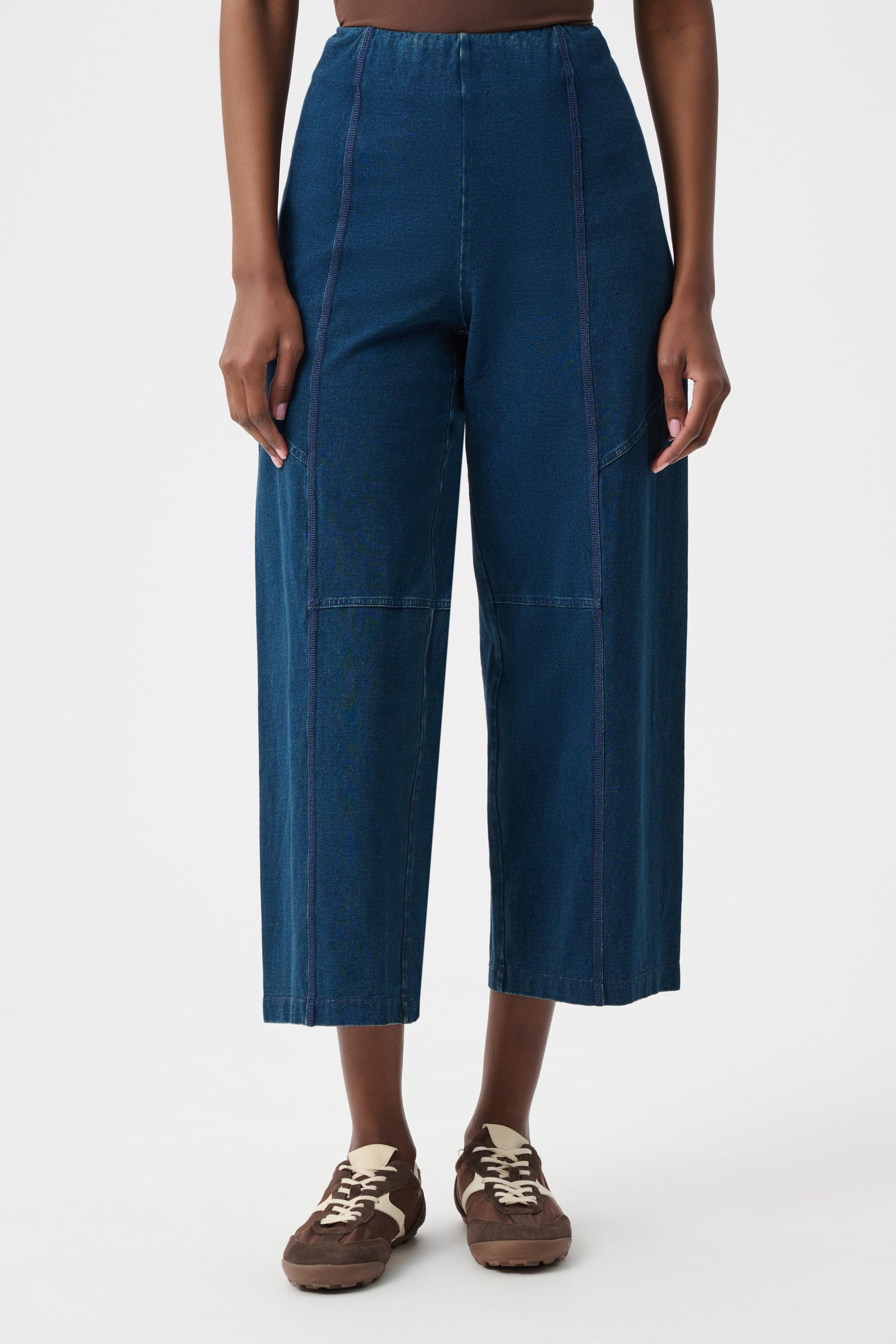 Joseph Ribkoff Knit Denim Culotte Pull-On Pants 263642