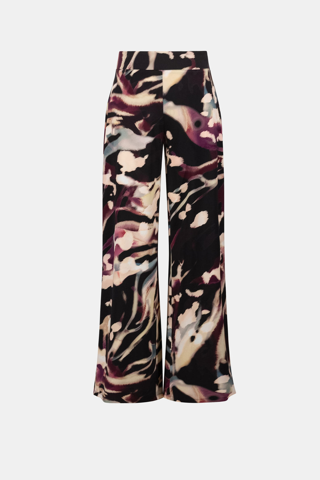 Joseph Ribkoff Signature | Silky Knit Abstract Print Wide Leg Pants 263749