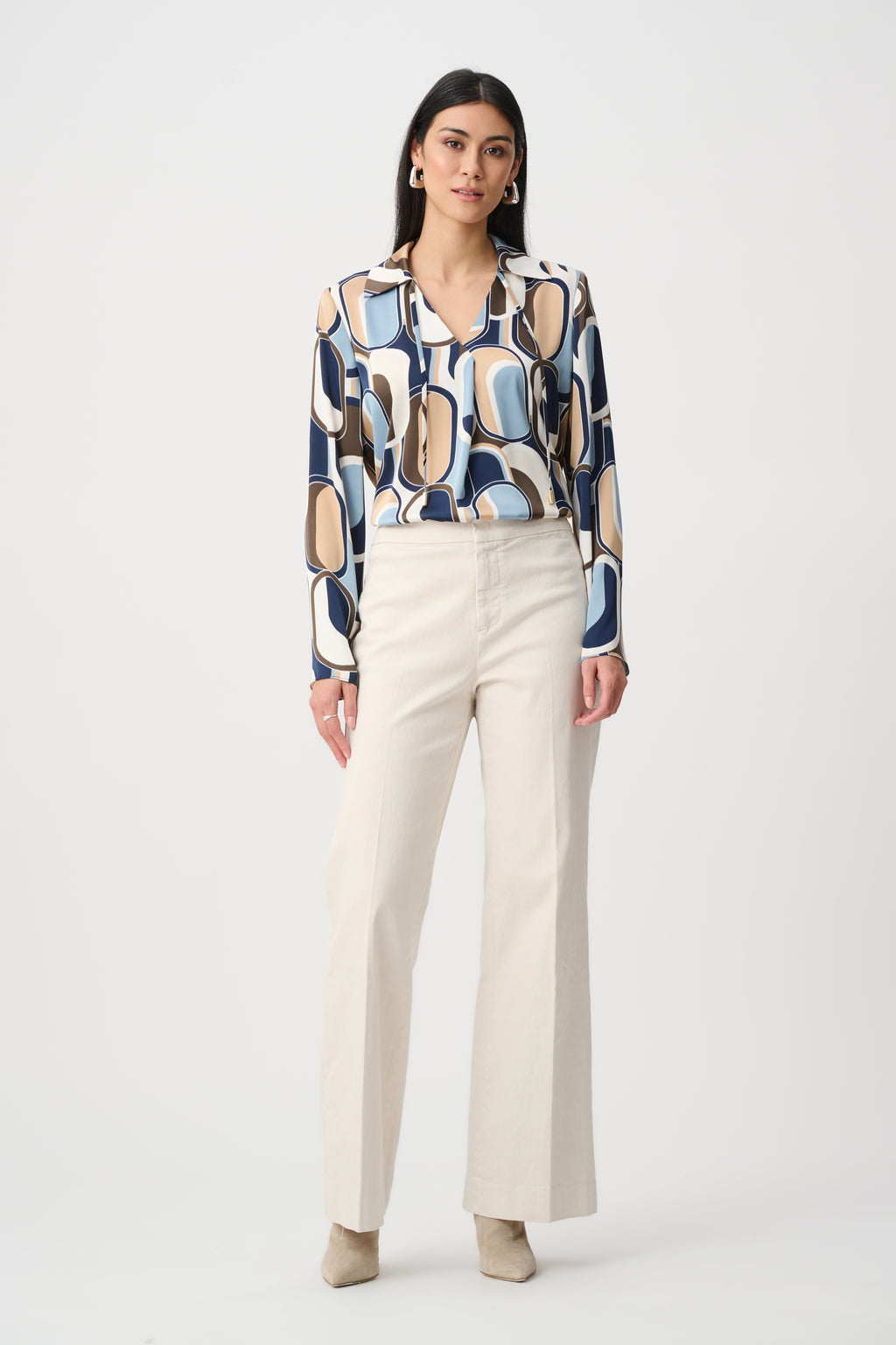 Joseph Ribkoff Chloe | Stretch Denim High-Rise Wide Leg Jeans 263902