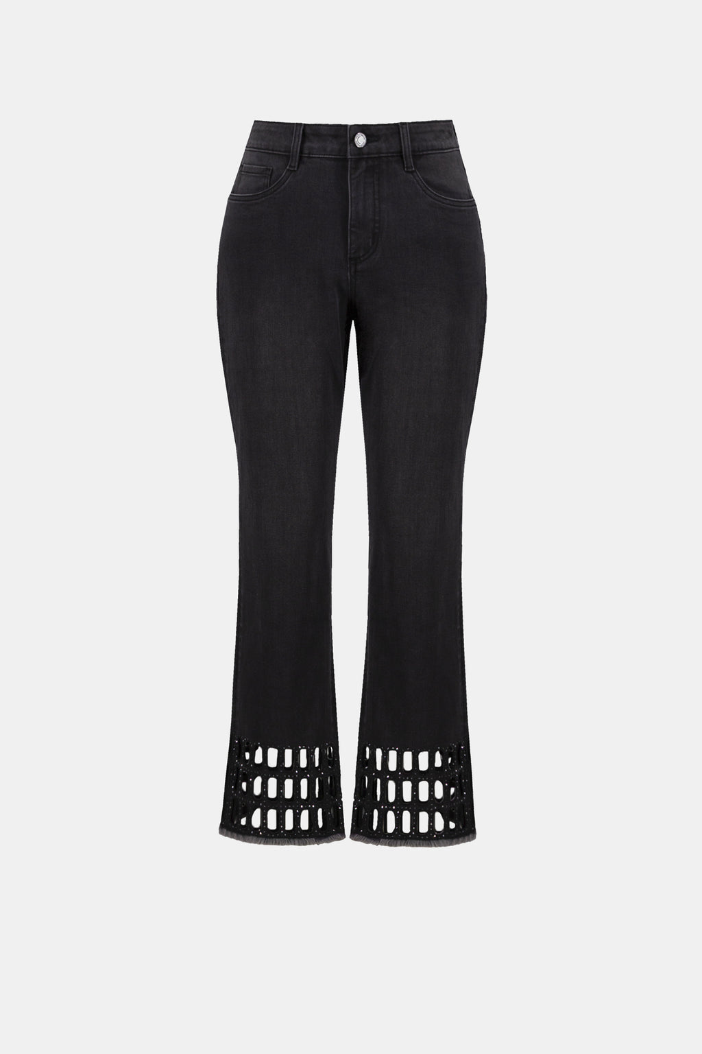 Joseph Ribkoff Repreve® Denim Straight Classic Jeans With Rhinestone Detail 263905