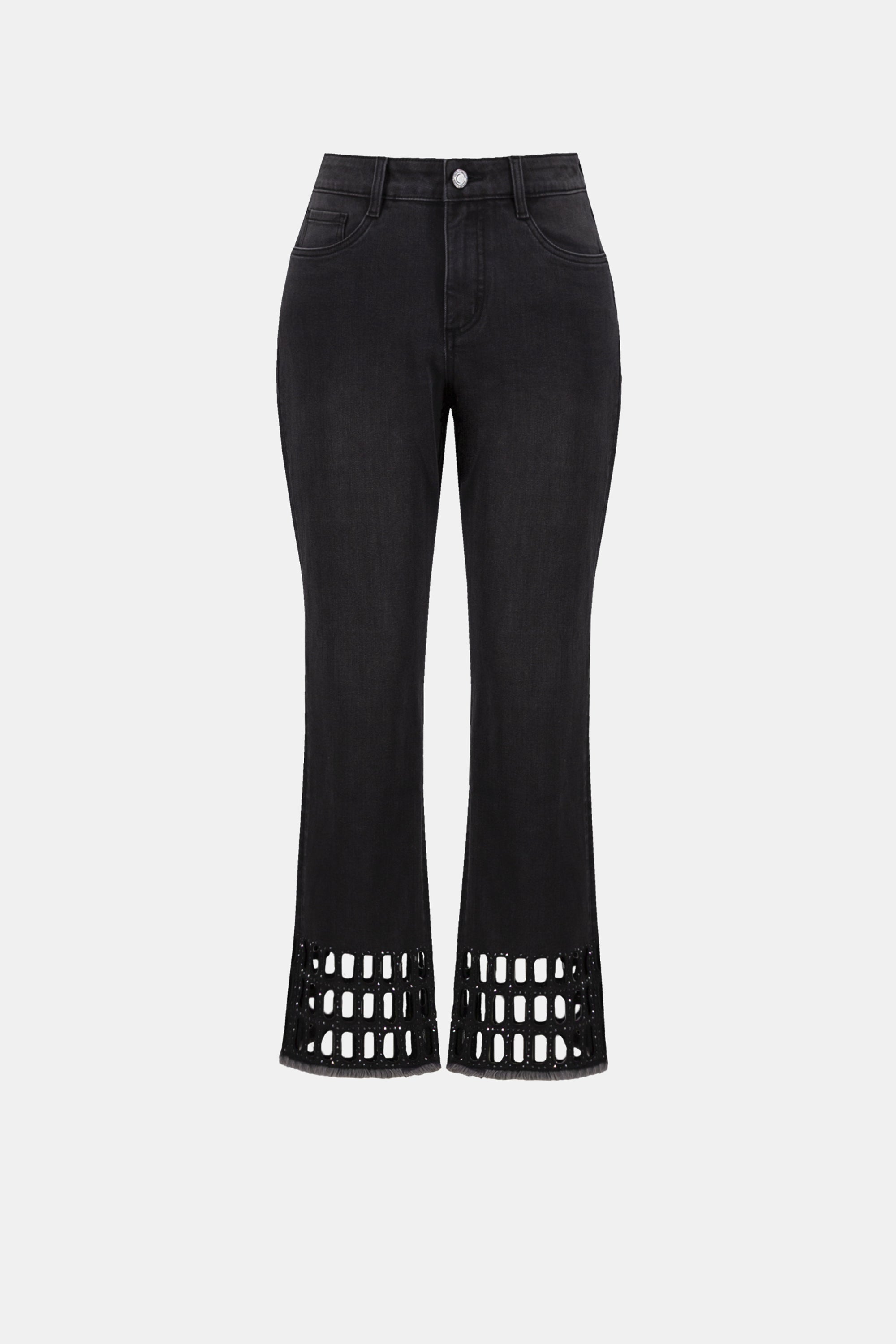 Joseph Ribkoff Repreve® Denim Straight Classic Jeans With Rhinestone Detail 263905