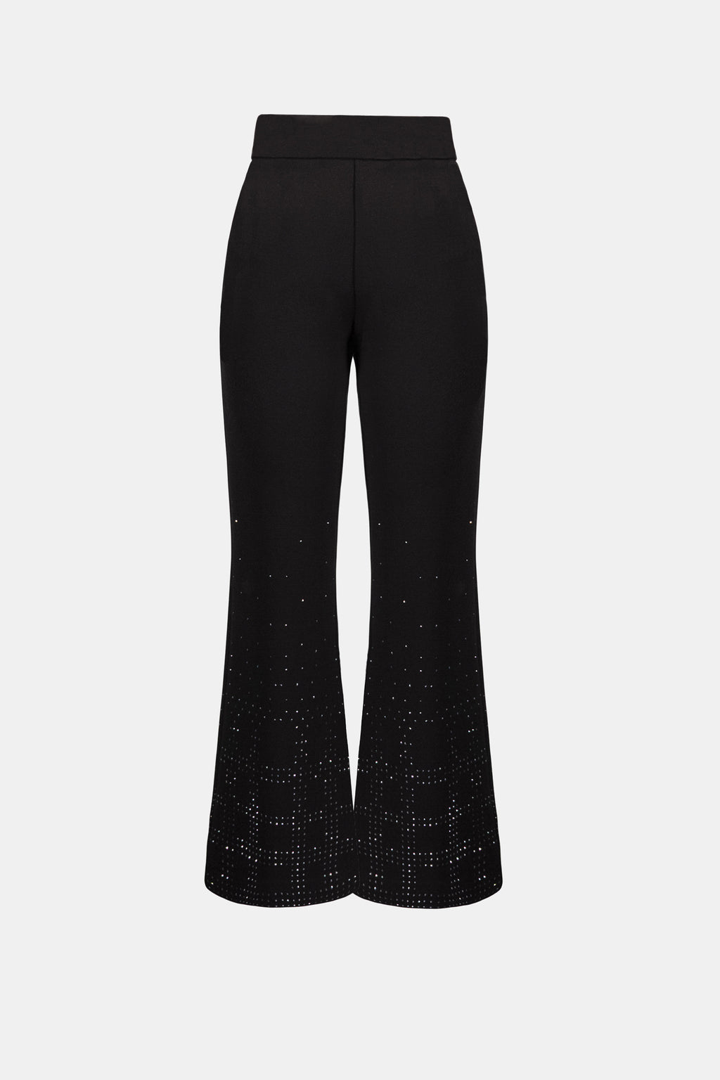 Joseph Ribkoff Heavy Knit Flared Pull-On Pants With Rhinestone Detail 263927