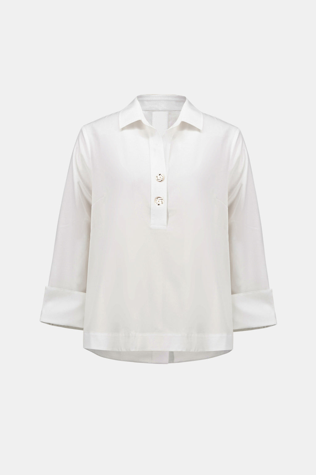 Joseph Ribkoff Stretch Poplin Shirt-Collar Boxy Top 263928
