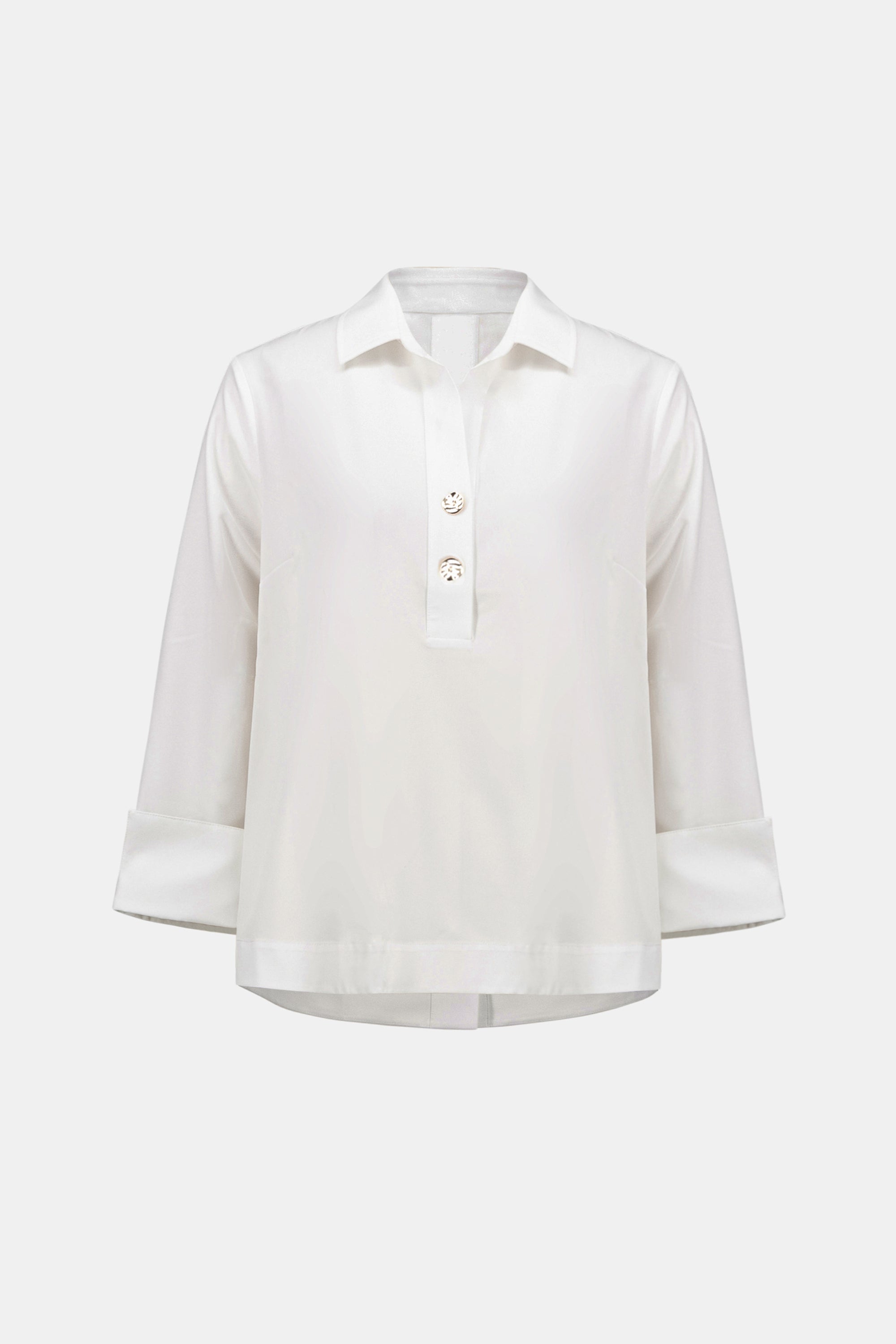 Joseph Ribkoff Stretch Poplin Shirt-Collar Boxy Top 263928