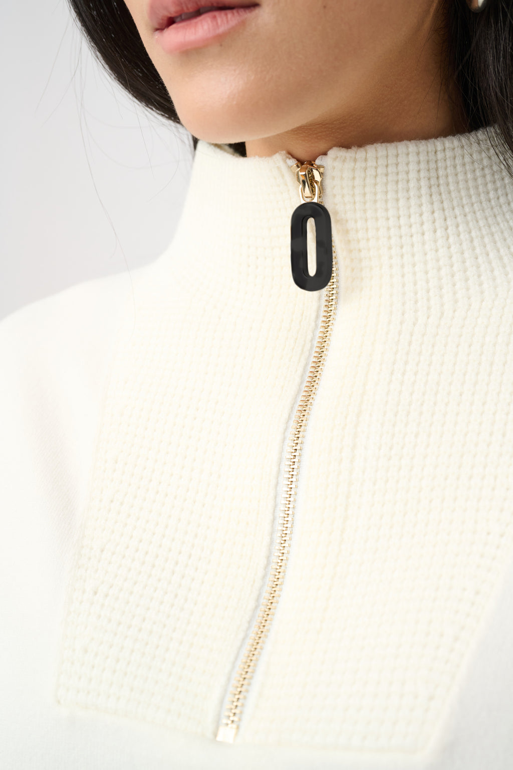 Joseph Ribkoff Brushed Viscose And Nylon Funnel-Neck Sweater 263937