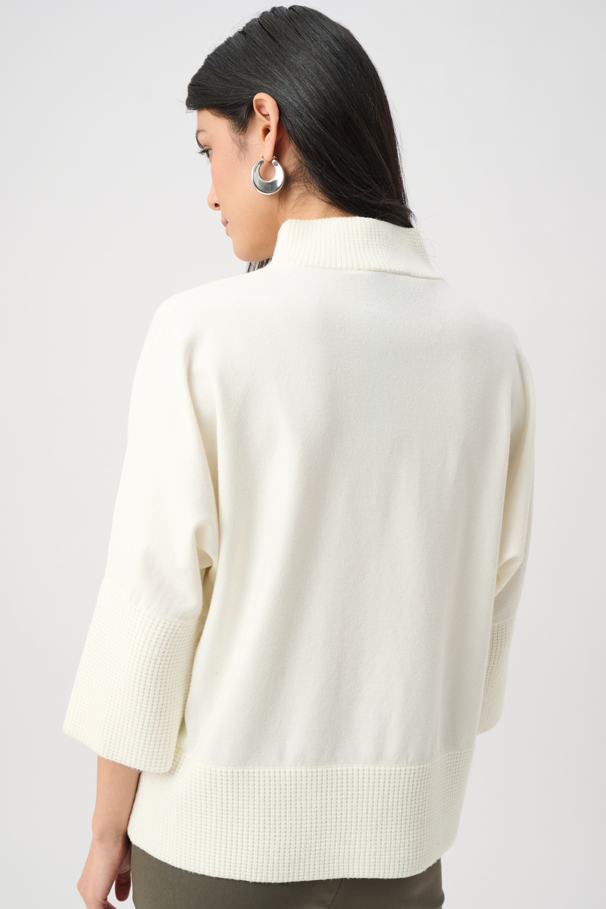Joseph Ribkoff Brushed Viscose And Nylon Funnel-Neck Sweater 263937