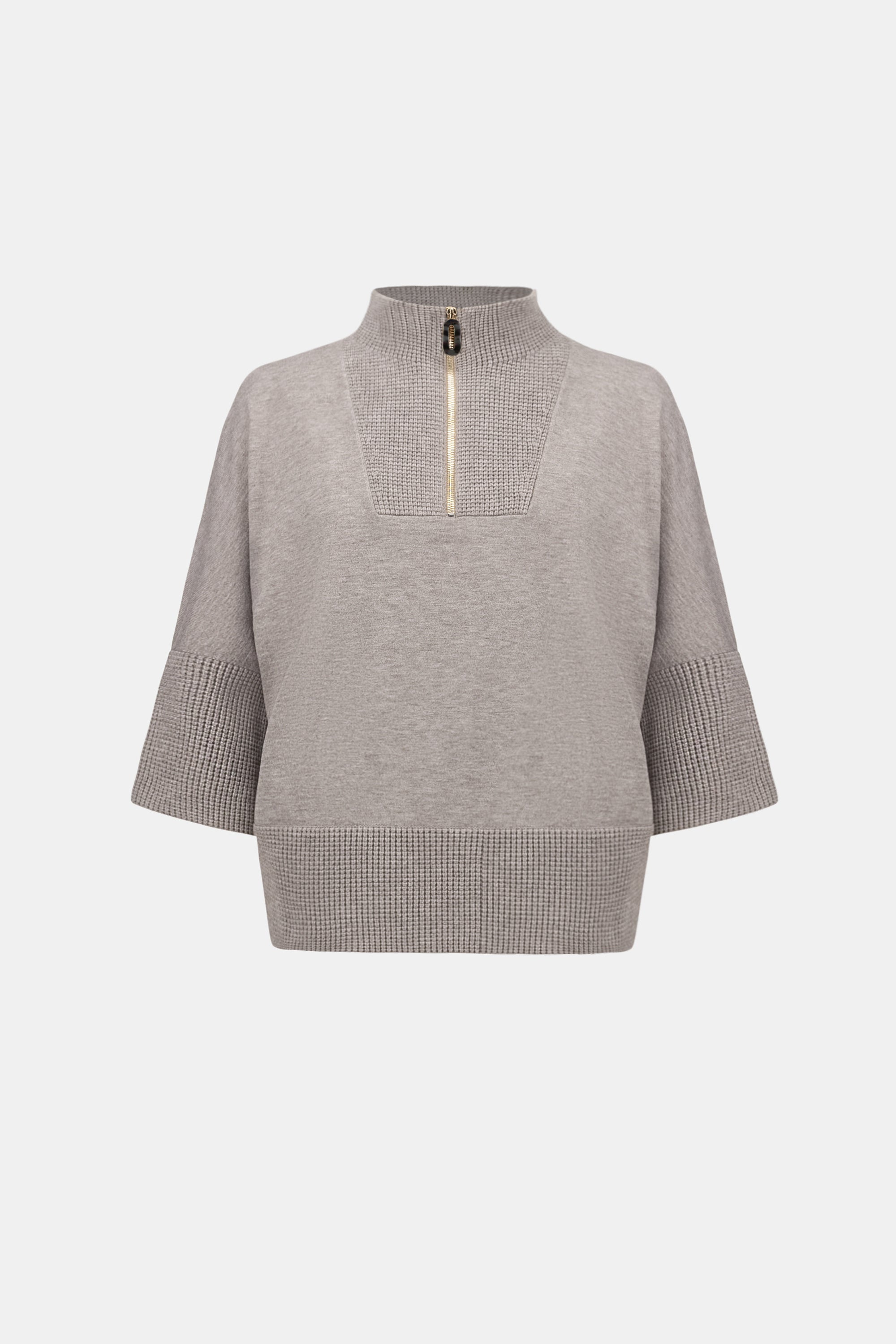 Joseph Ribkoff Brushed Viscose And Nylon Funnel-Neck Sweater 263937