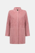 Joseph Ribkoff Feather Yarn Mock-Neck Coat 263955