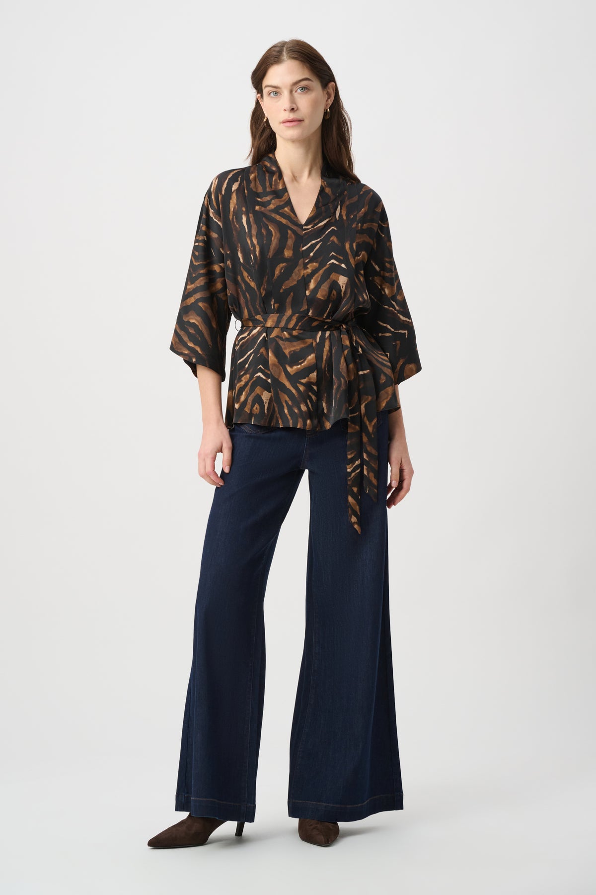 Animal Print Belted Top 264027