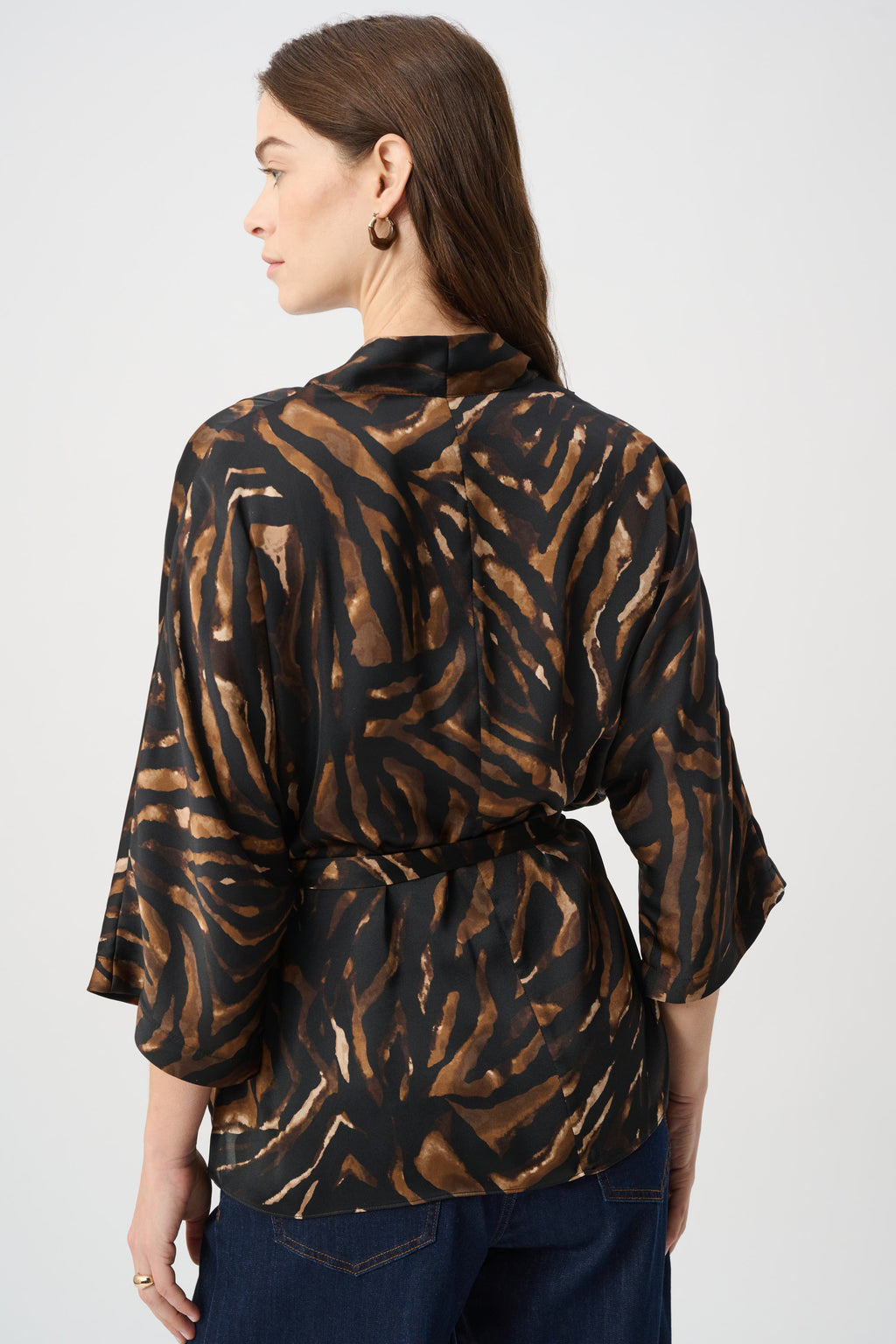 Animal Print Belted Top 264027