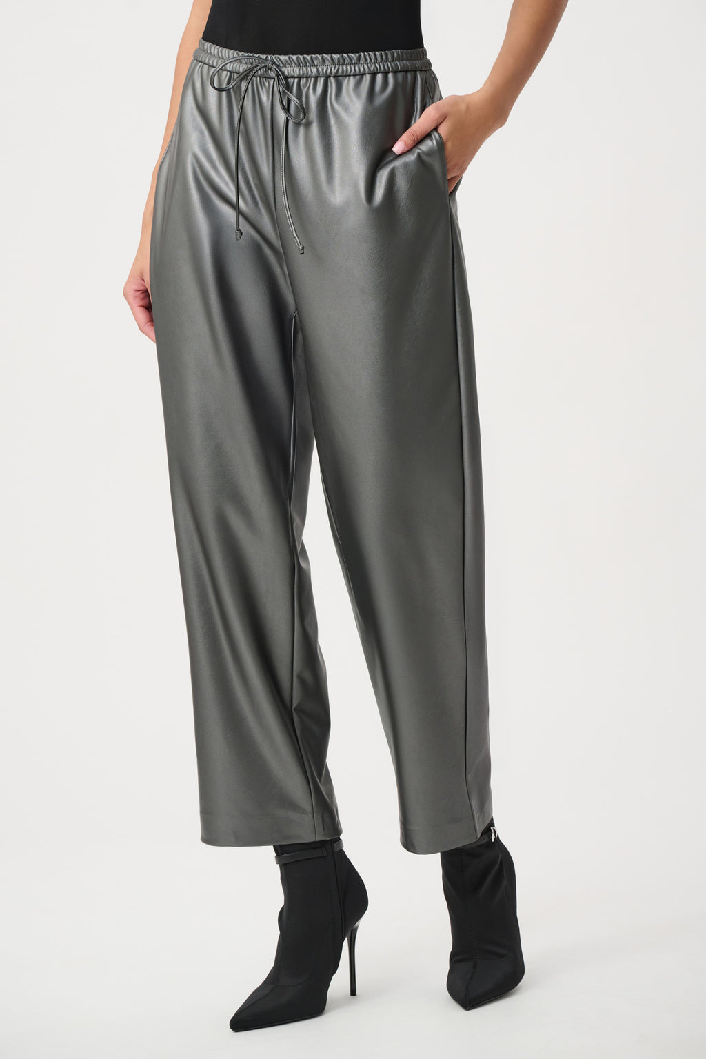 Leatherette Drawstring Pant 264036