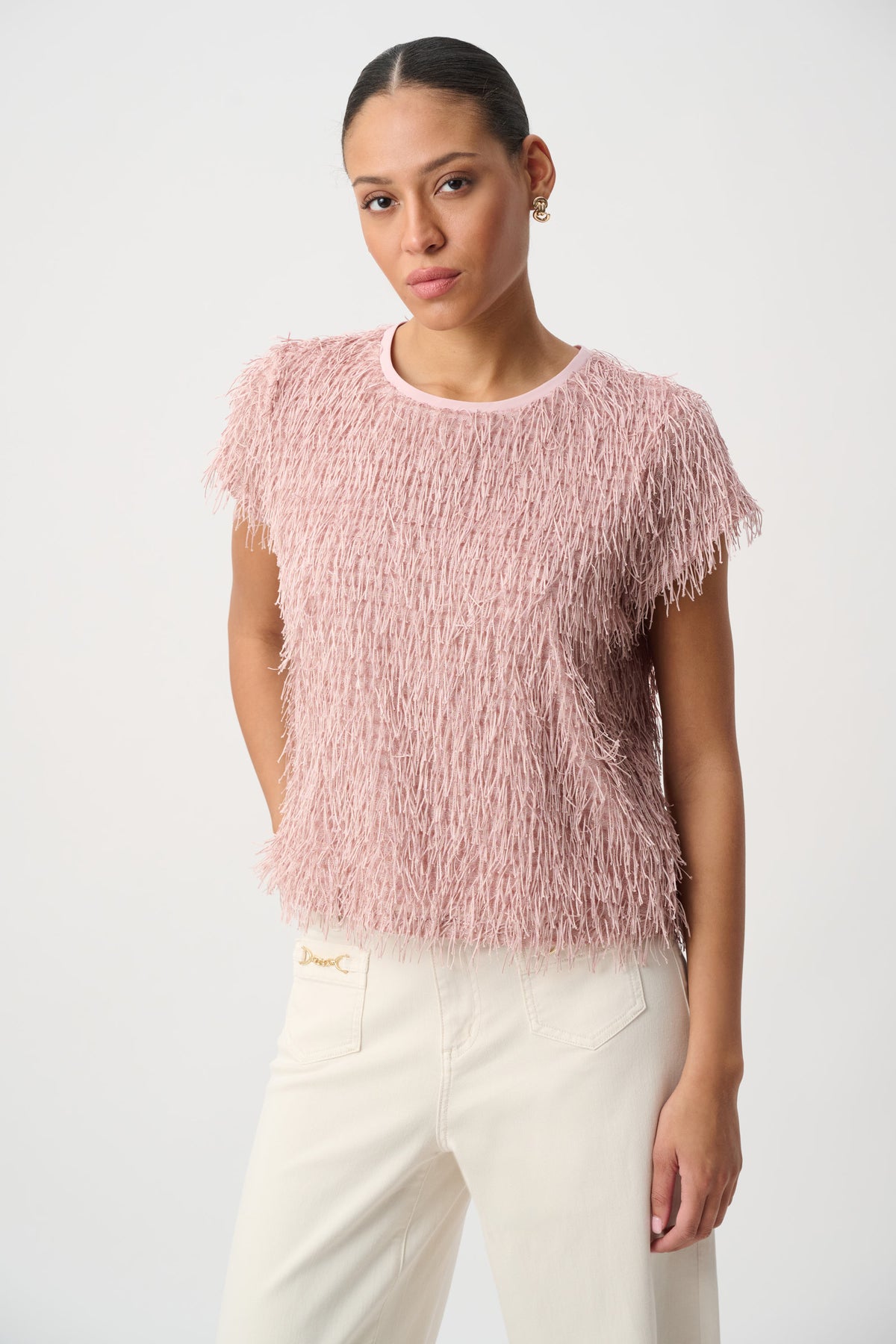 Joseph Ribkoff Novelty Fringe Top 264208