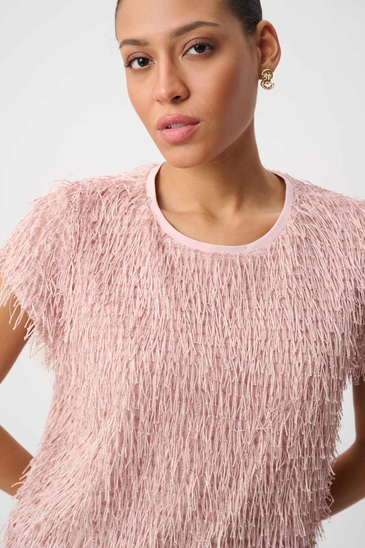 Joseph Ribkoff Novelty Fringe Top 264208