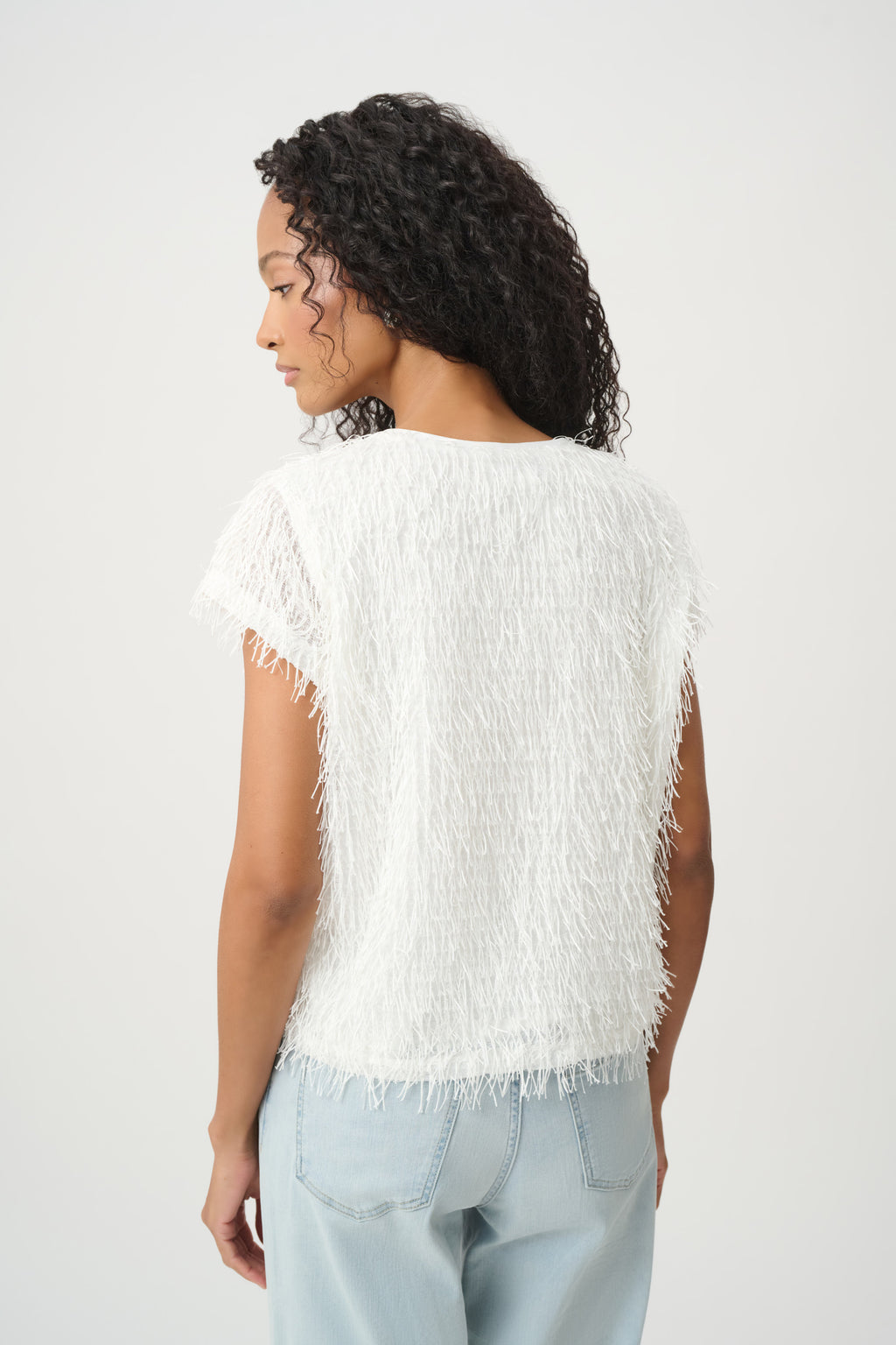 Joseph Ribkoff Novelty Fringe Top 264208S27
