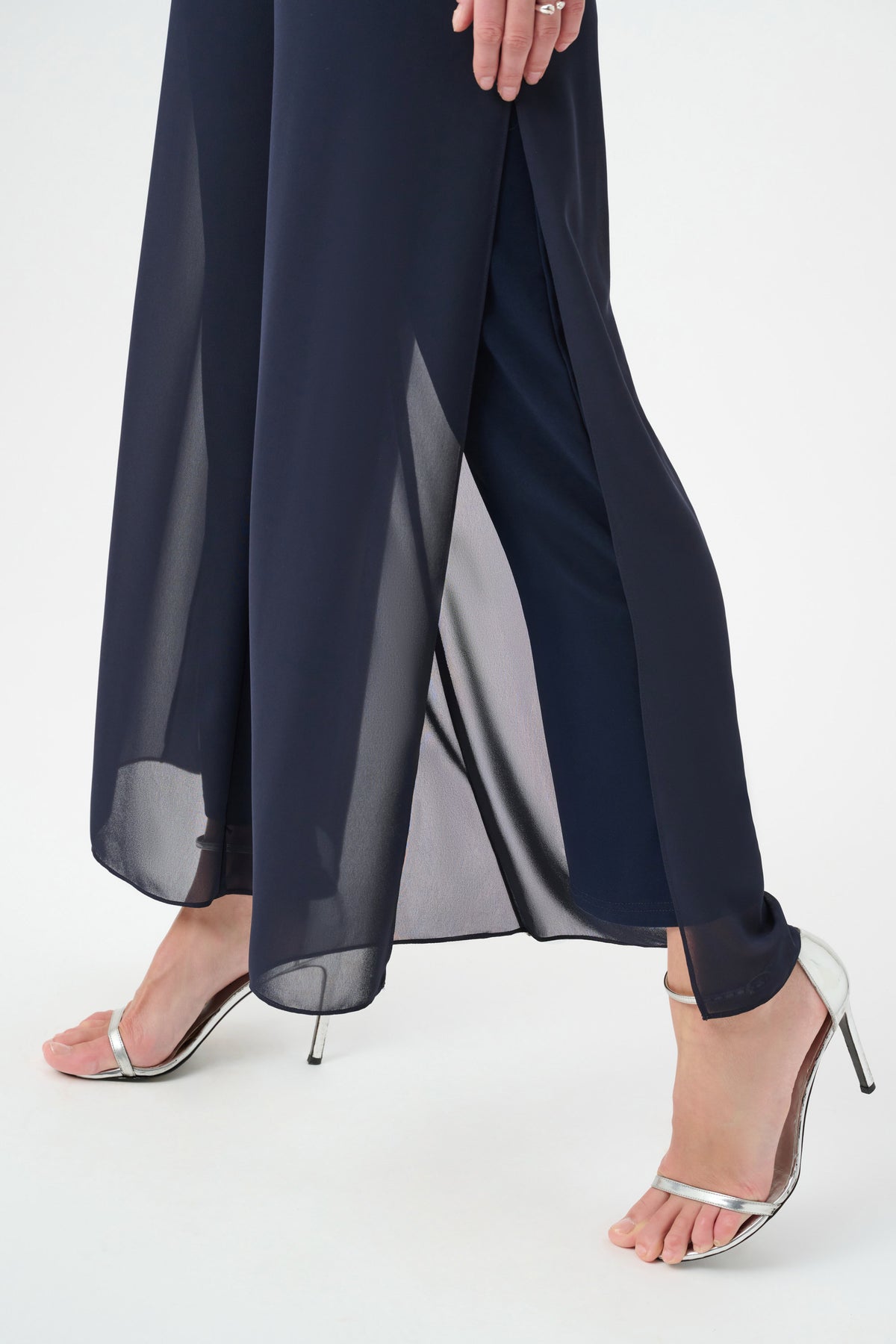 Joseph Ribkoff Chiffon Wide-Leg Pull-On Pants 264729