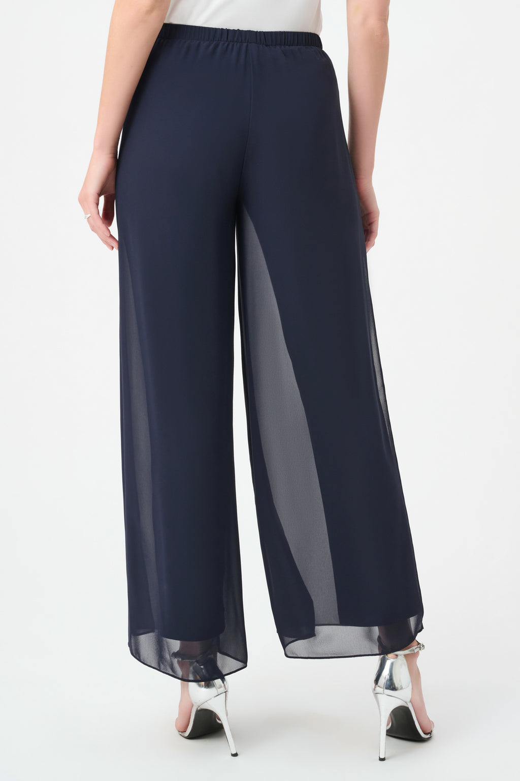 Joseph Ribkoff Chiffon Wide-Leg Pull-On Pants 264729