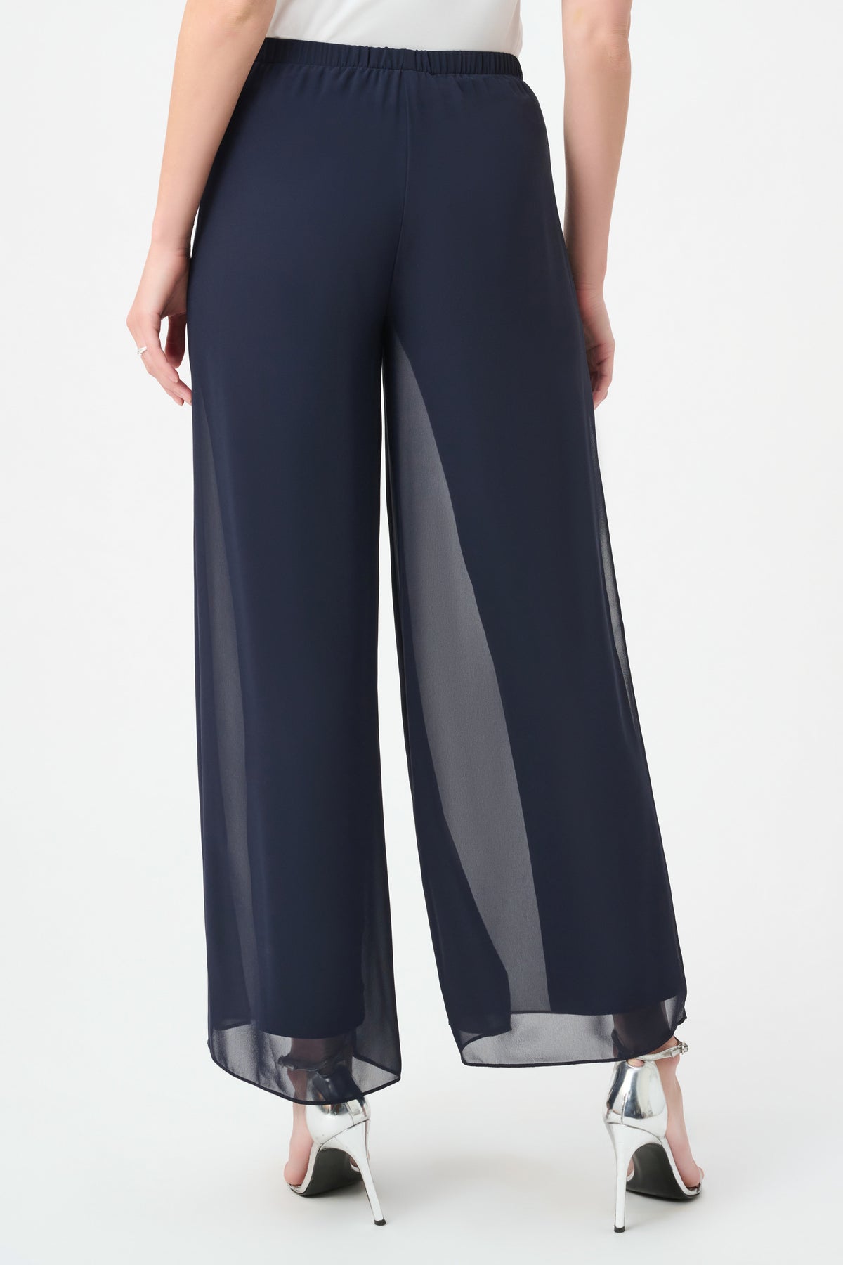 Joseph Ribkoff Chiffon Wide-Leg Pull-On Pants 264729