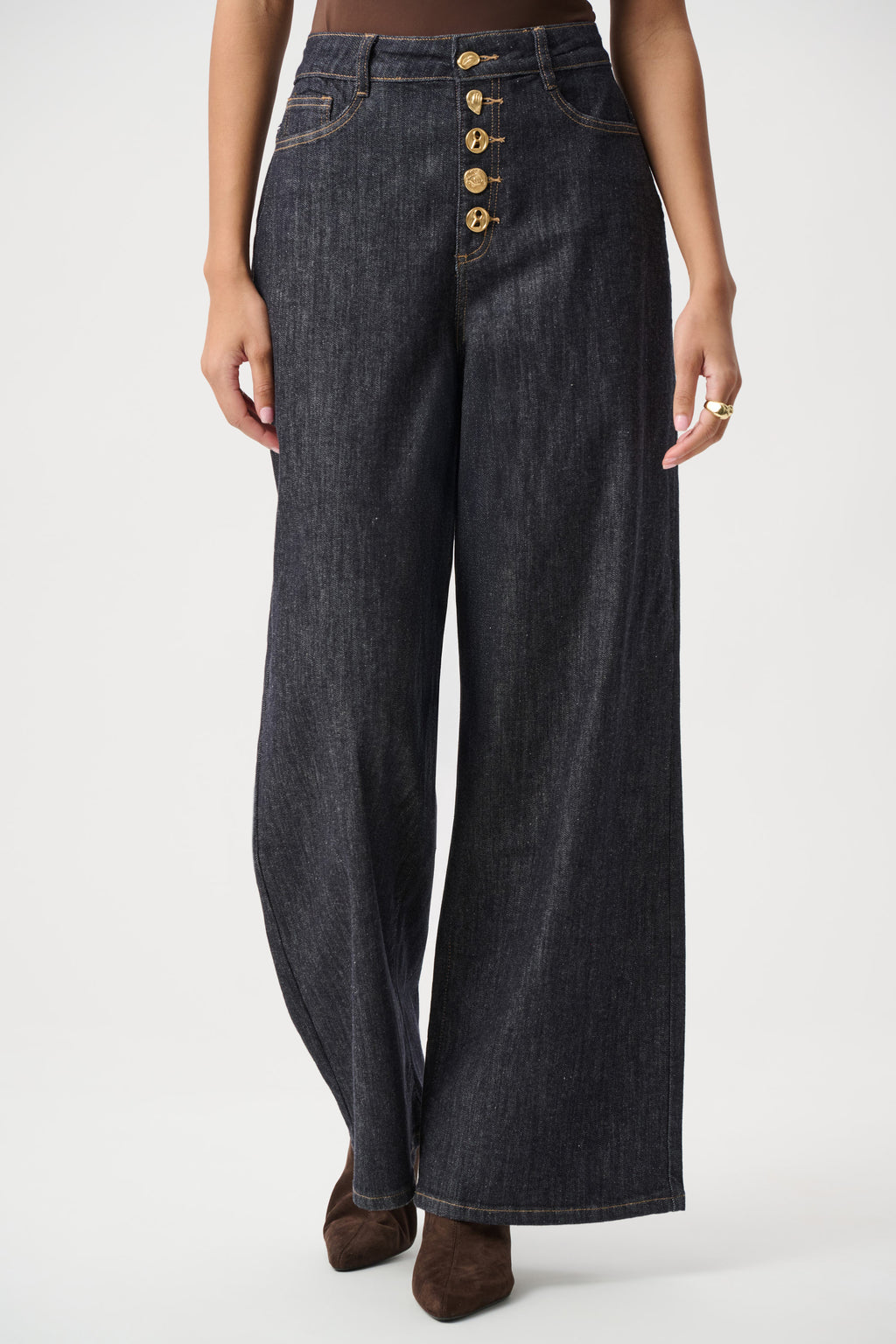 Joseph Ribkoff Statement High-Rise Palazzo Jeans 264901