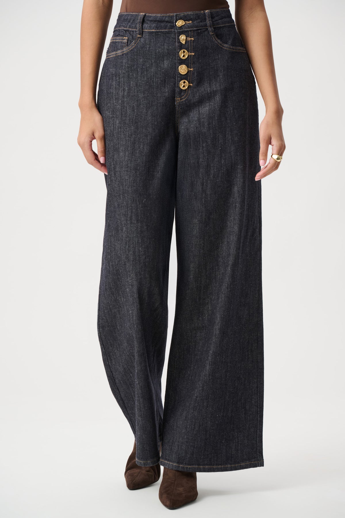 Joseph Ribkoff Statement High-Rise Palazzo Jeans 264901