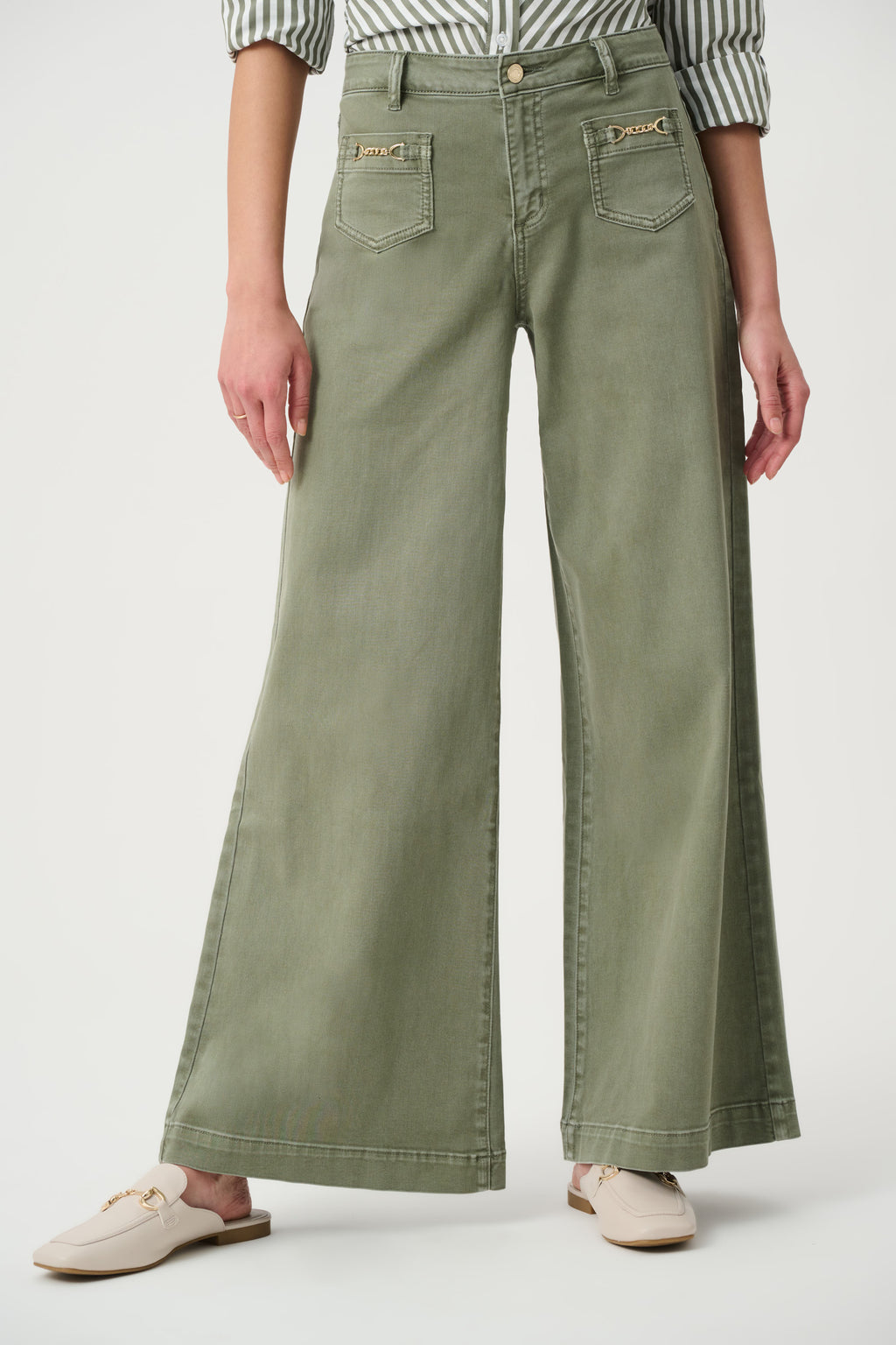 Joseph Ribkoff Featherweave Denim Palazzo Jeans 264912S27